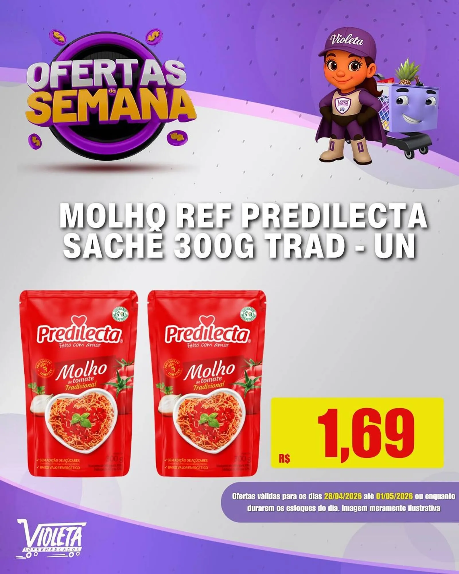 Encarte de Catálogo Violeta Supermercados 28 de abril até 1 de maio 2026 - Pagina 3