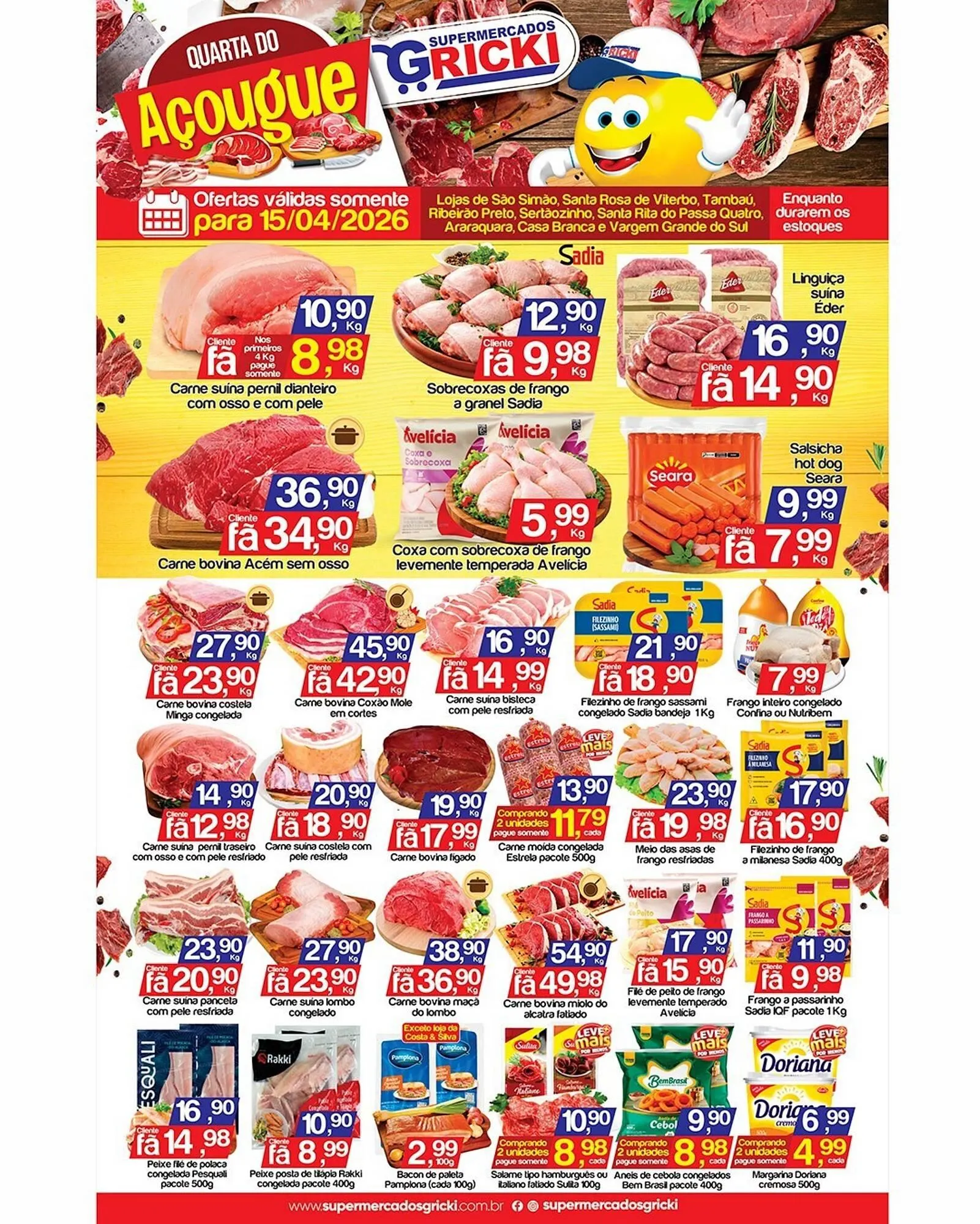 Encarte de Catálogo Supermercados Gricki 15 de abril até 15 de abril 2026 - Pagina 1