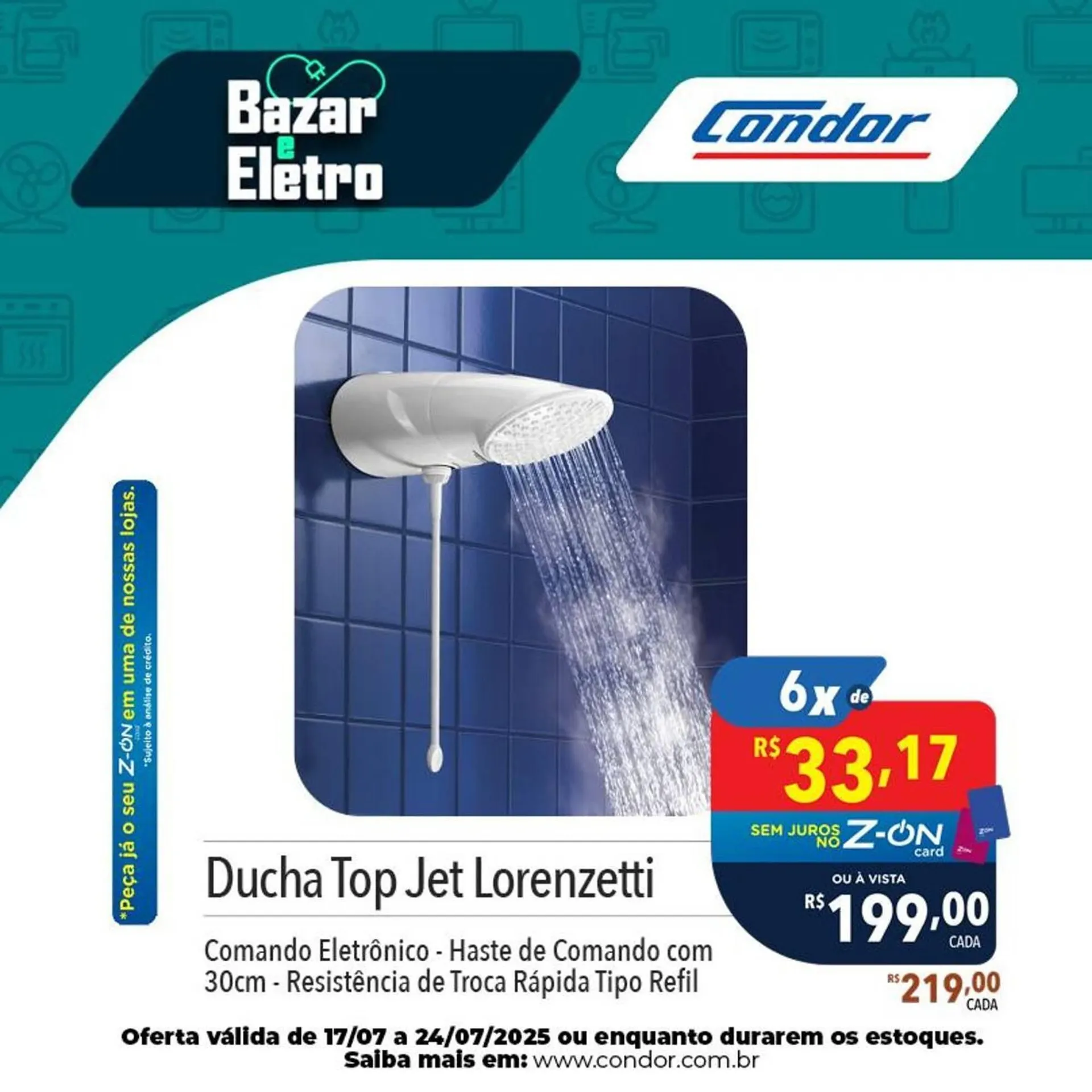 Encarte de Catálogo Supermercados Condor 17 de julho até 24 de julho 2025 - Pagina 1