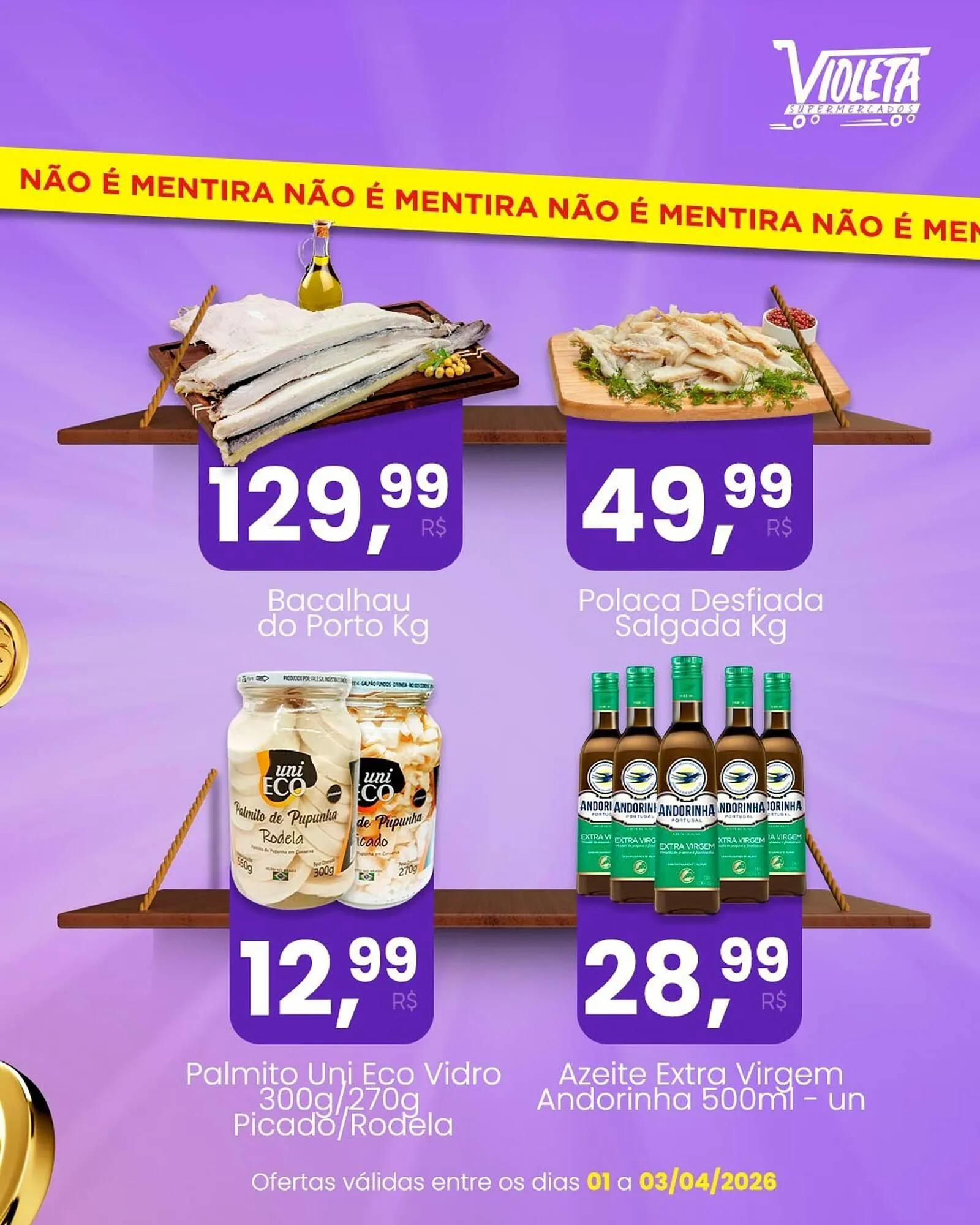 Encarte de Catálogo Violeta Supermercados 1 de abril até 3 de abril 2026 - Pagina 3