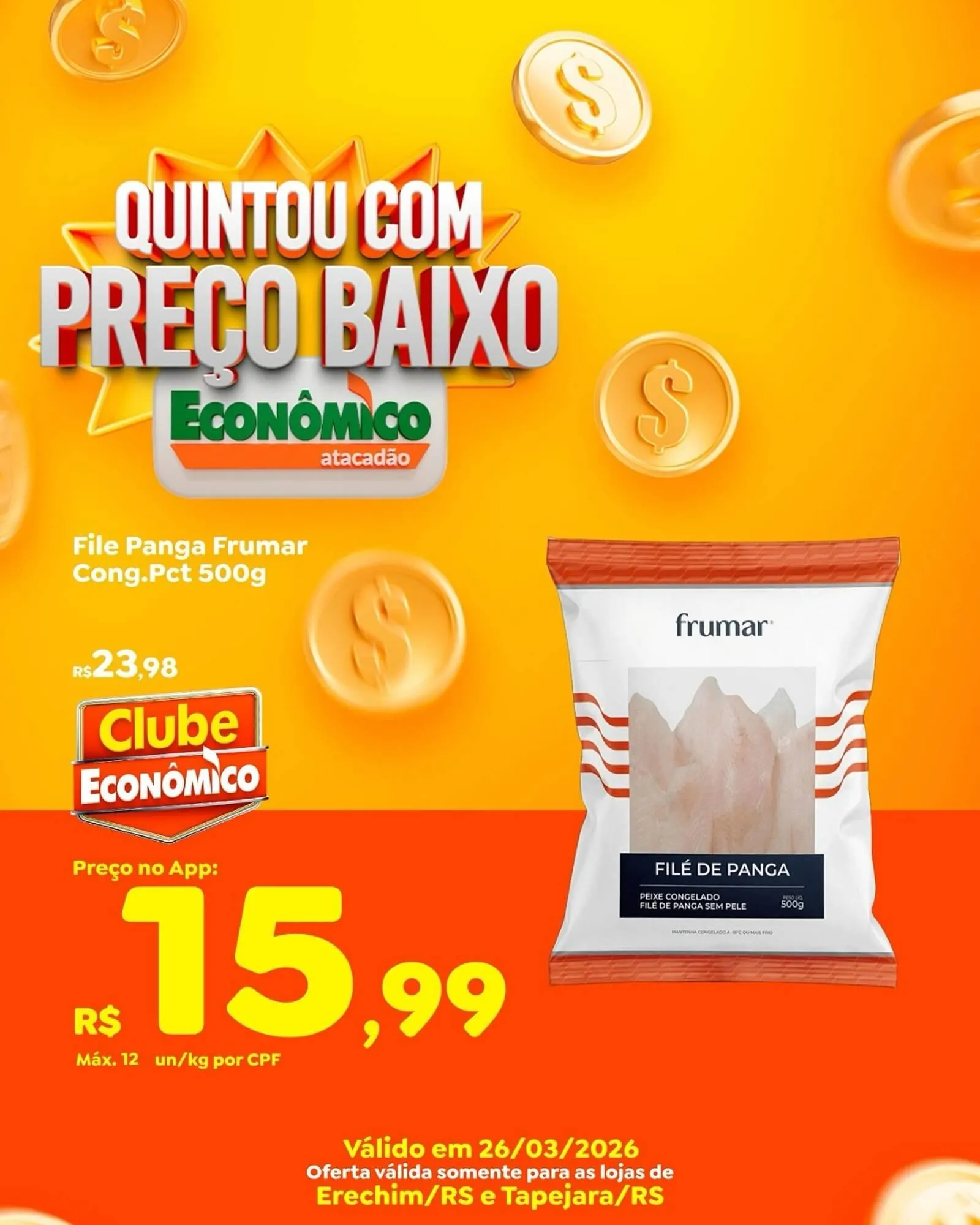 Encarte de Catálogo Econômico Atacadão 26 de março até 26 de março 2026 - Pagina 1