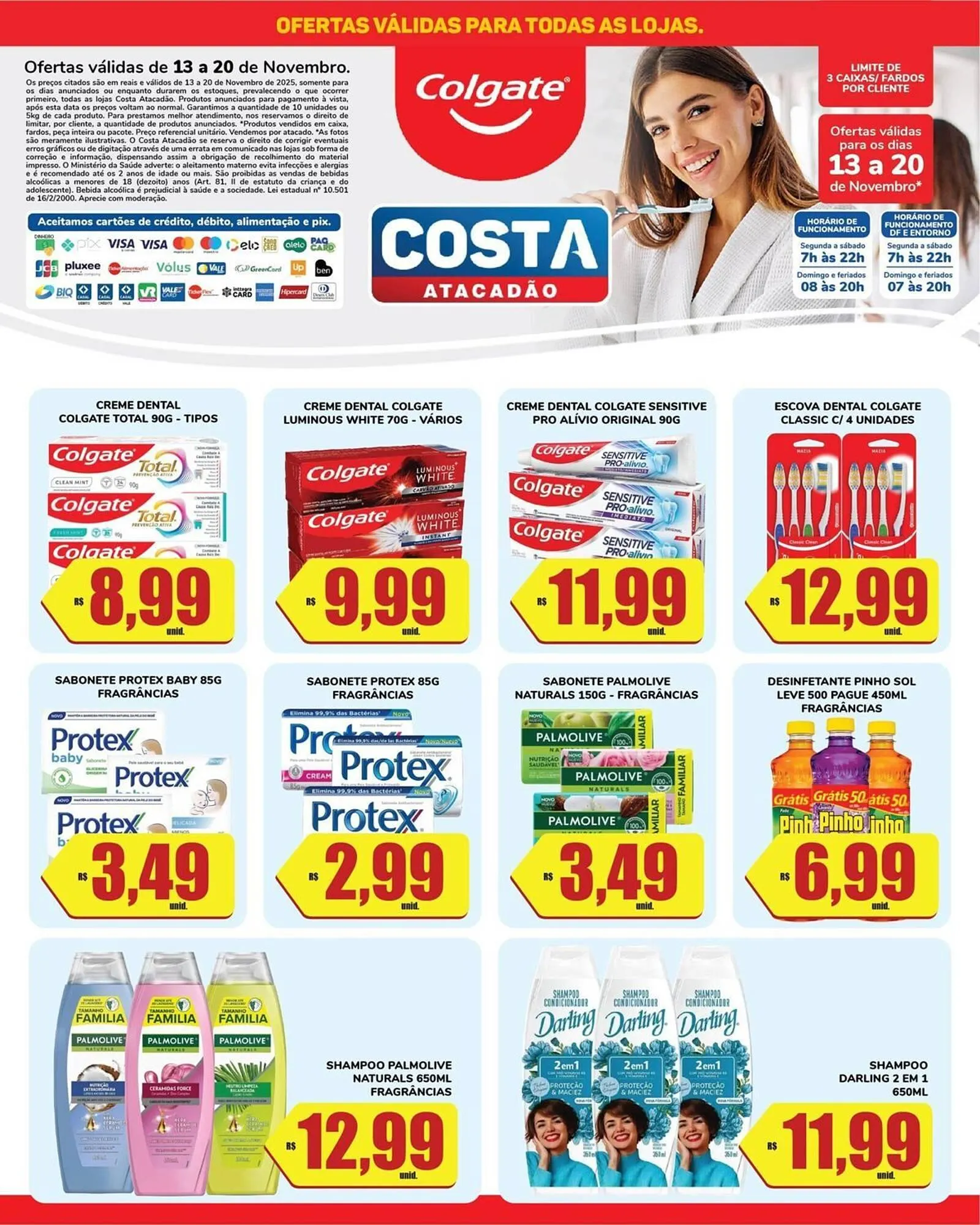 Encarte de Tabloide Costa Atacadão 13 de novembro até 20 de novembro 2025 - Pagina 1