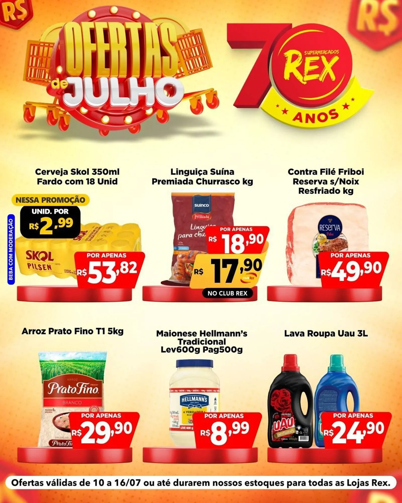 Encarte de Catálogo Supermercados Rex 10 de julho até 16 de julho 2025 - Pagina 2