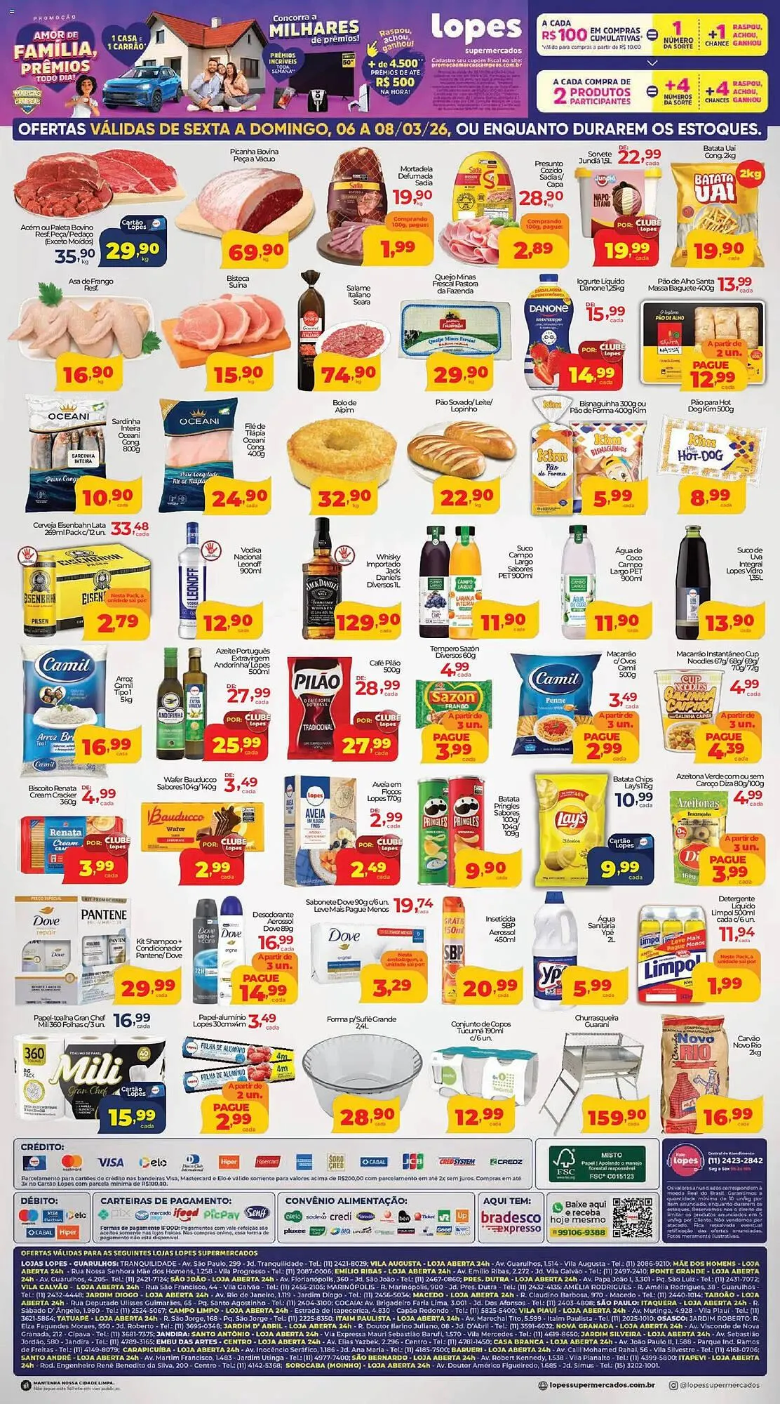 Encarte de Folheto Lopes Supermercados 6 de março até 8 de março 2026 - Pagina 2