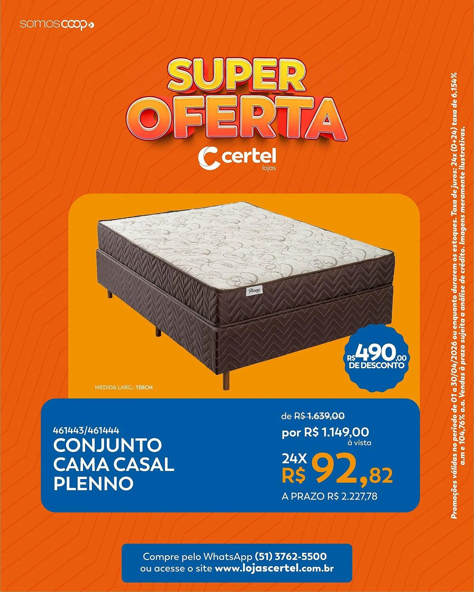 Encarte de Folheto Lojas Certel 9 de abril até 30 de abril 2026 - Pagina 2