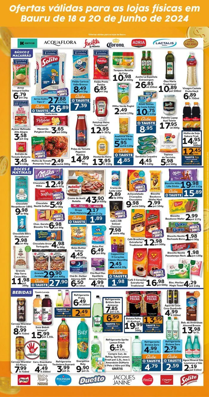 Encarte de Ofertas Tauste Bauru 18 de junho até 20 de junho 2024 - Pagina 3