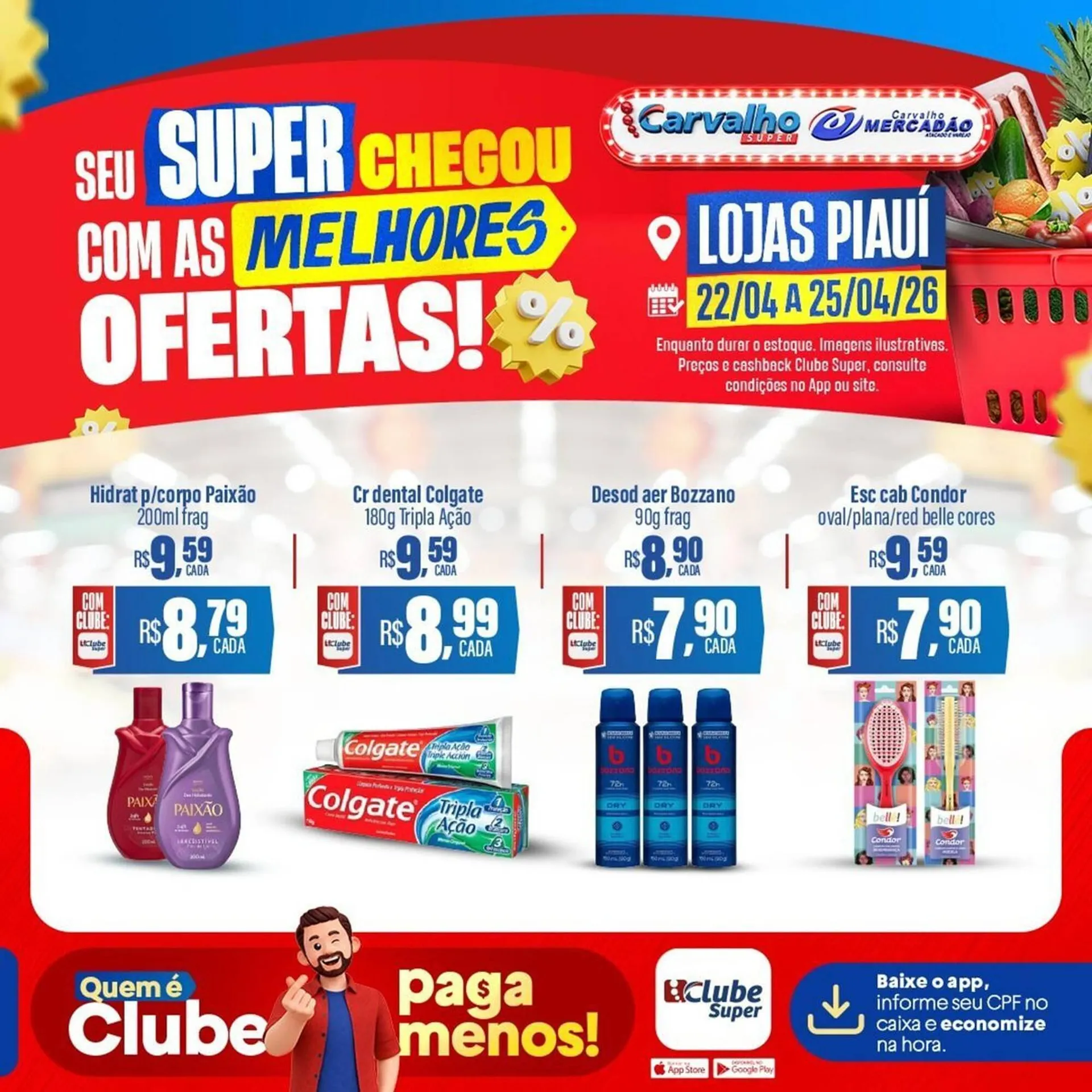 Encarte de Catálogo Carvalho Supermercado 22 de abril até 25 de abril 2026 - Pagina 8