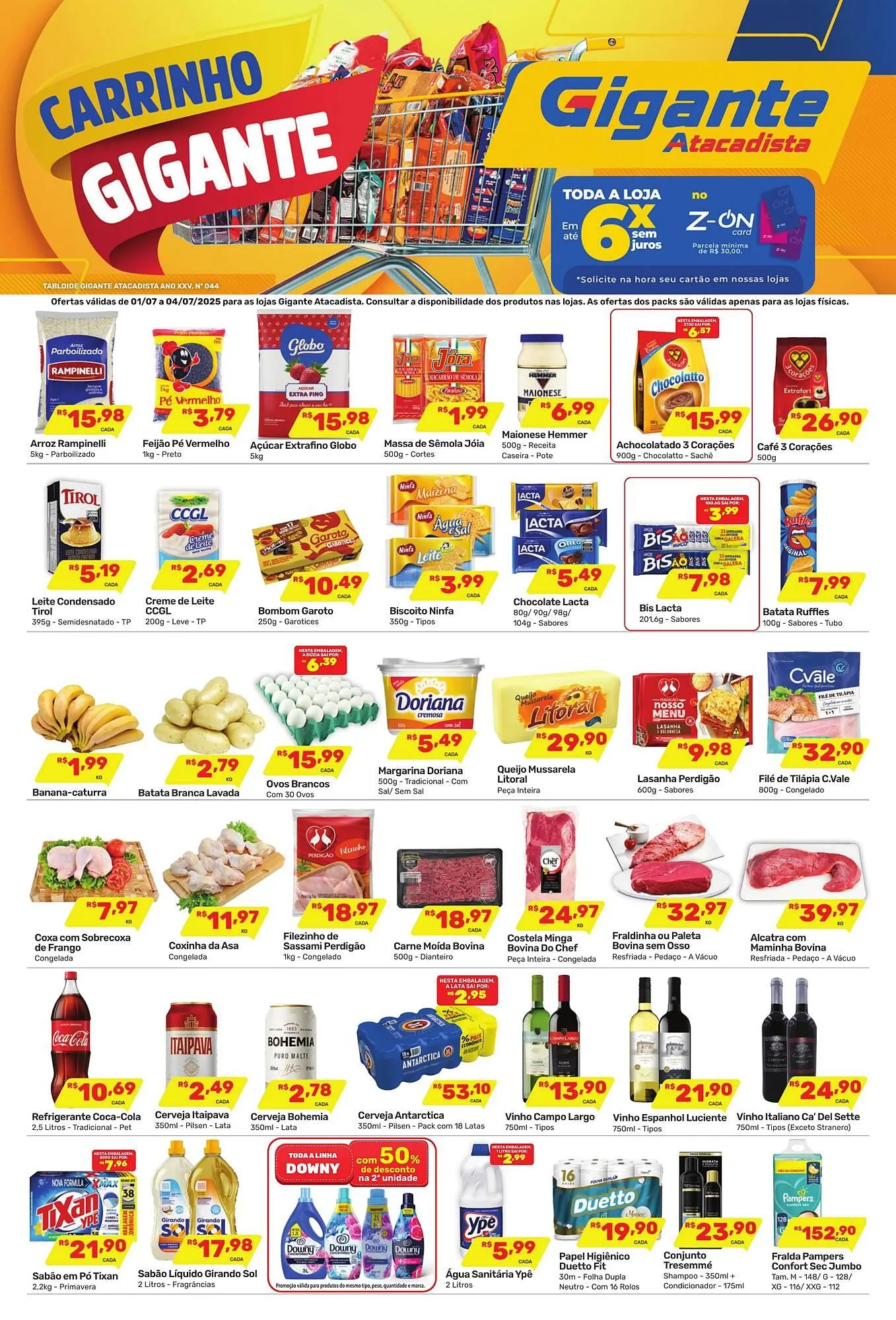 Encarte de Catálogo Gigante Atacadista 1 de julho até 4 de julho 2025 - Pagina 1