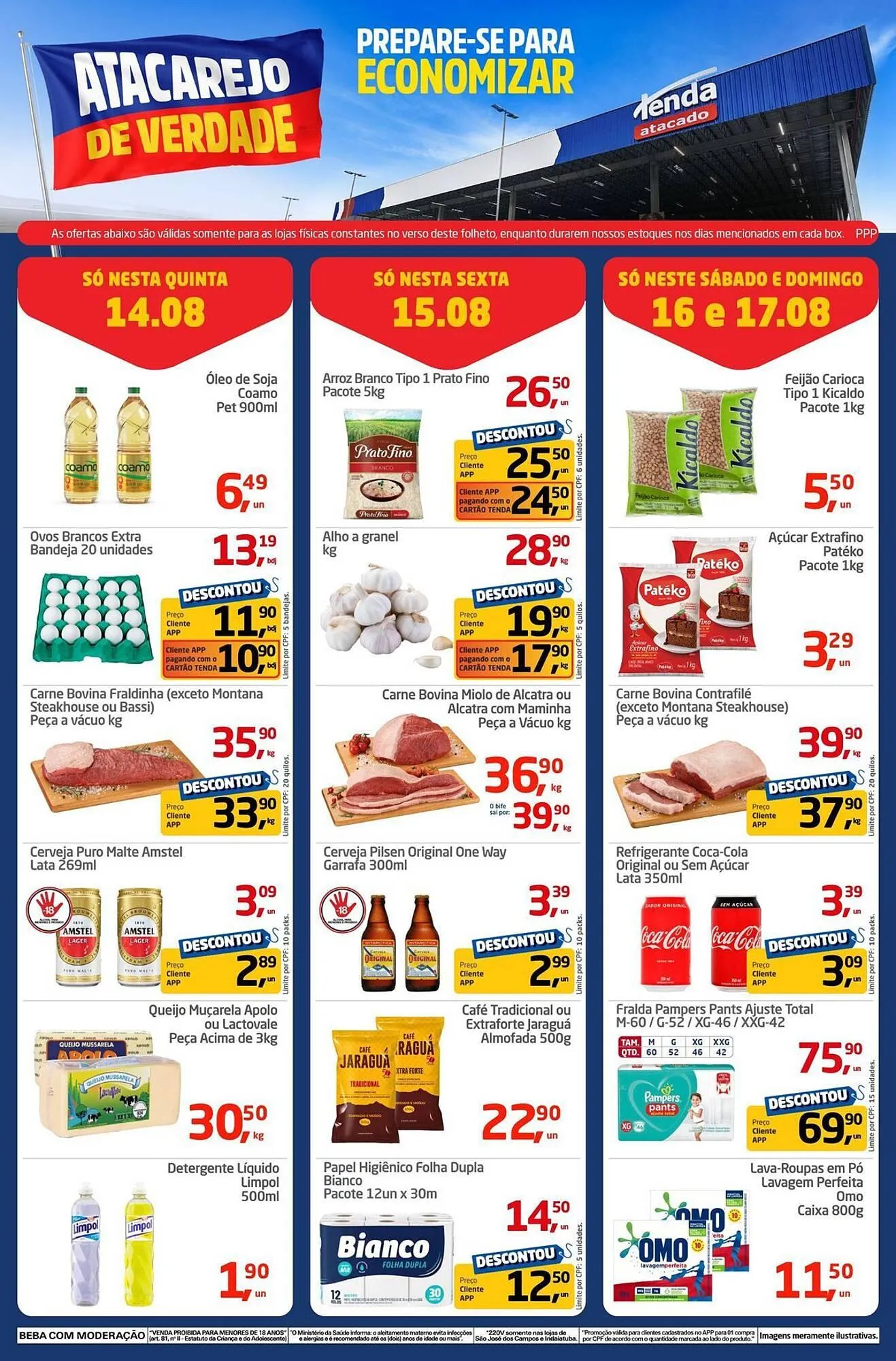 Encarte de Catálogo Tenda Atacado 14 de agosto até 17 de agosto 2025 - Pagina 1