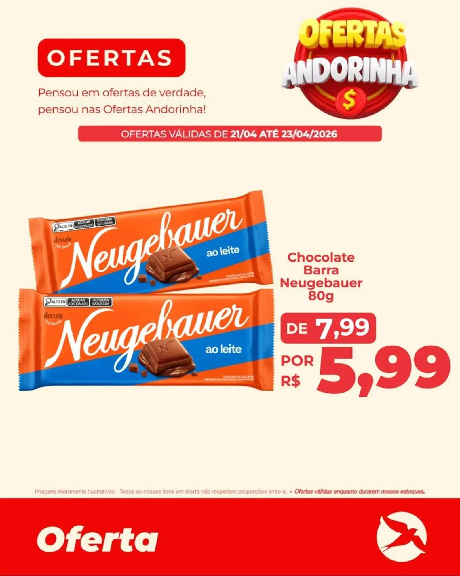 Encarte de Folheto Andorinha Hipermercado 21 de abril até 23 de abril 2026 - Pagina 1