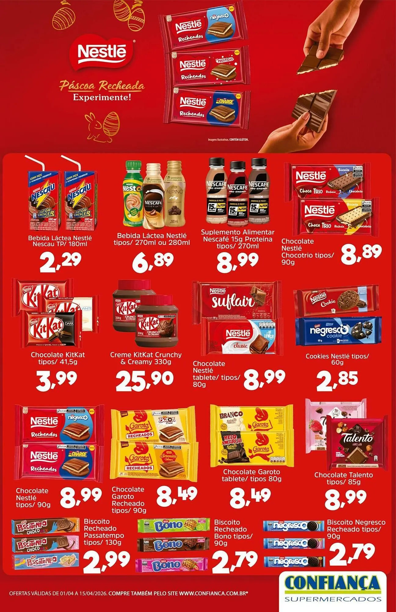 Encarte de Catálogo Confiança Supermercados 1 de abril até 15 de abril 2026 - Pagina 1