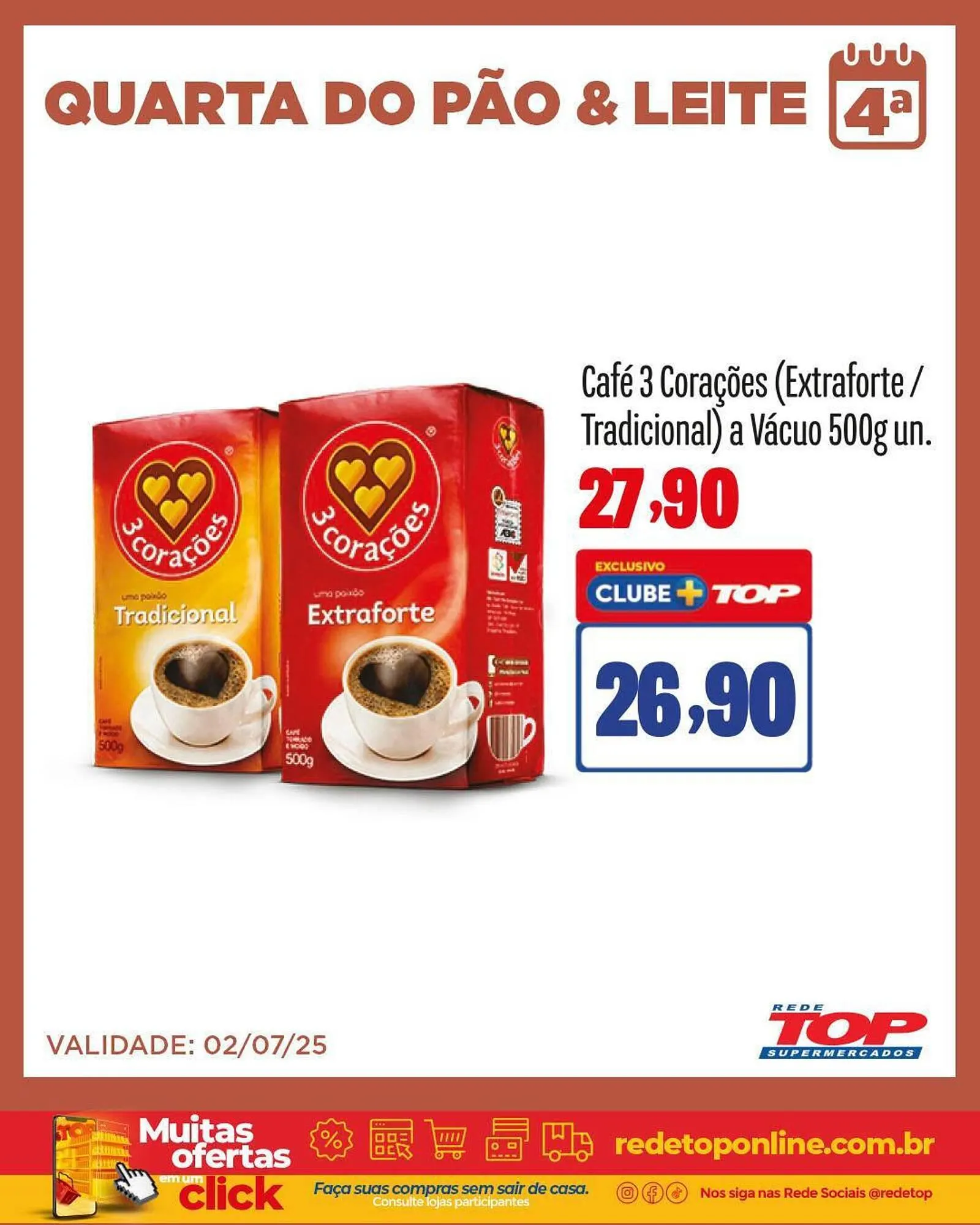 Encarte de Catálogo Rede Top 1 de julho até 2 de julho 2025 - Pagina 1