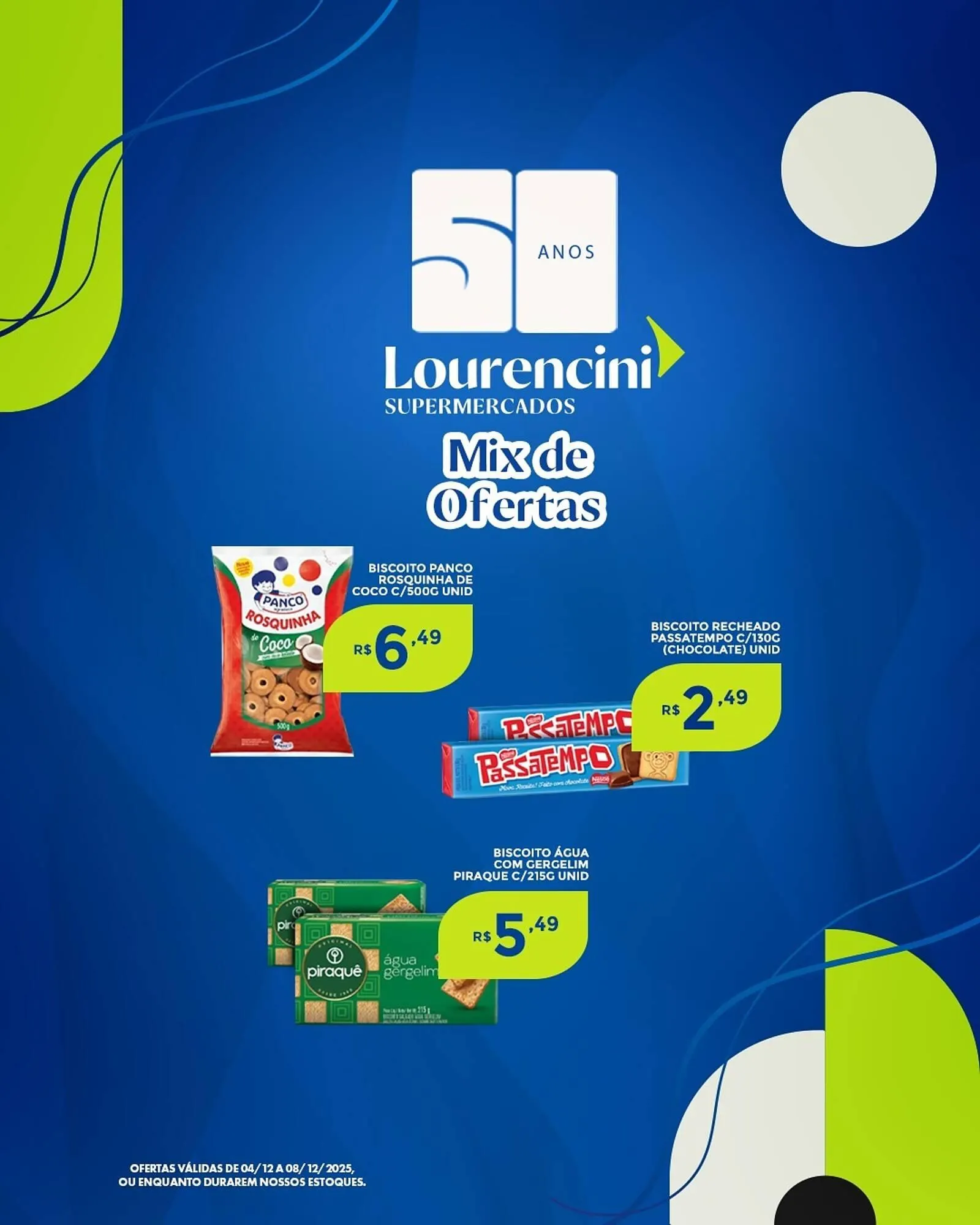 Encarte de Catálogo Lourencini Supermercados 6 de dezembro até 8 de dezembro 2025 - Pagina 1