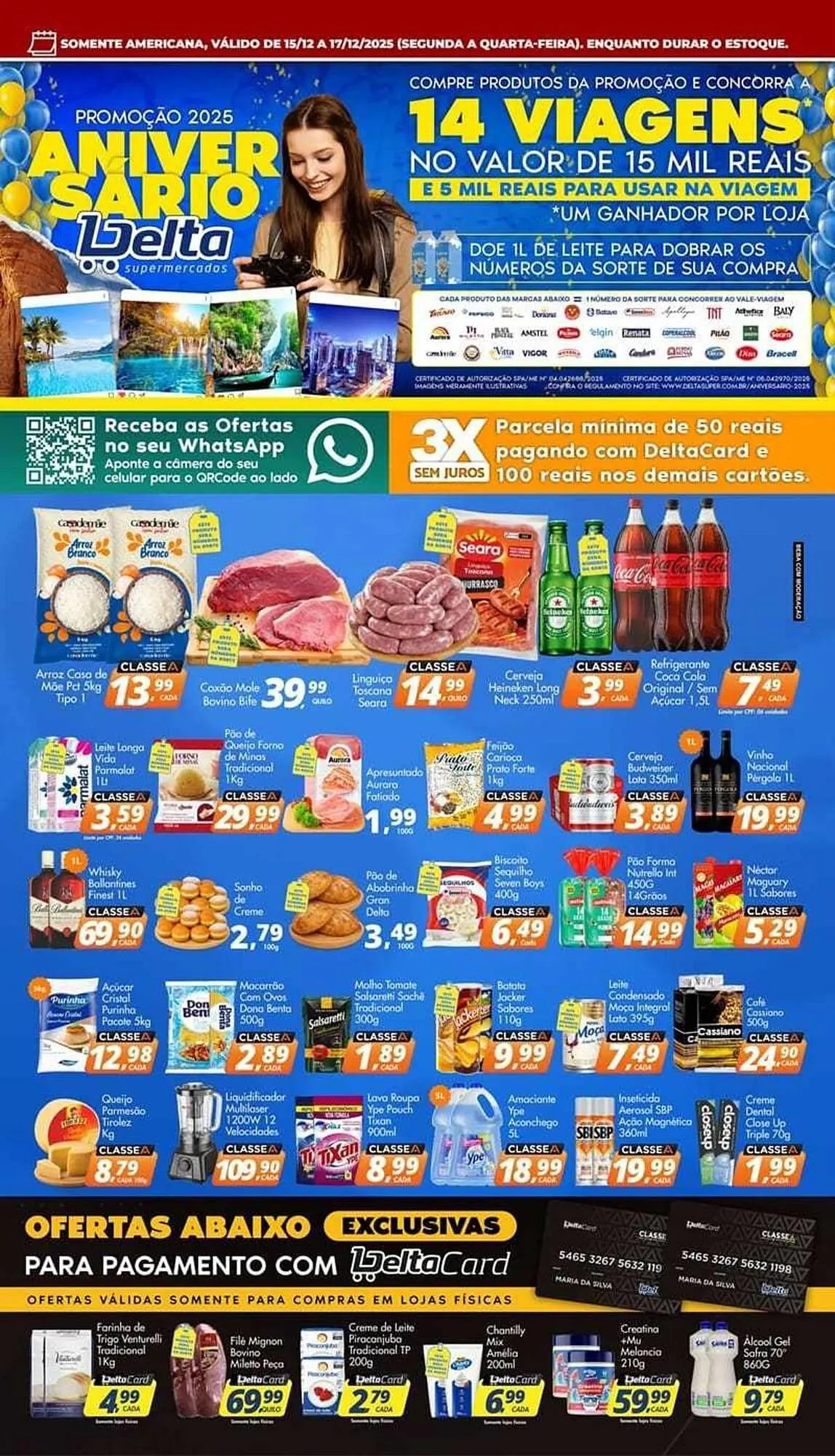 Encarte de Catálogo Delta Supermercados 15 de dezembro até 17 de dezembro 2025 - Pagina 1