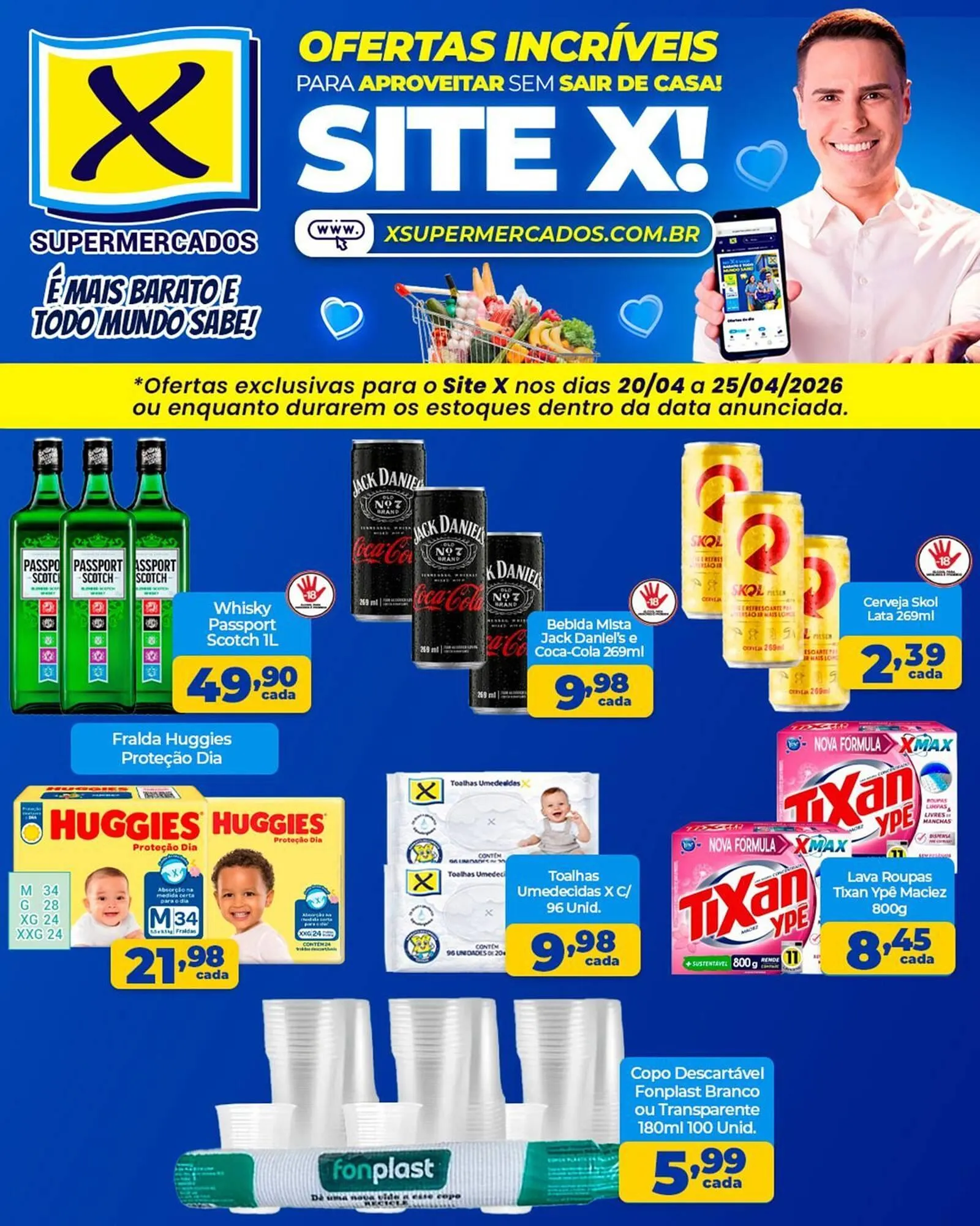 Encarte de Folheto X Supermercados 20 de abril até 25 de abril 2026 - Pagina 2