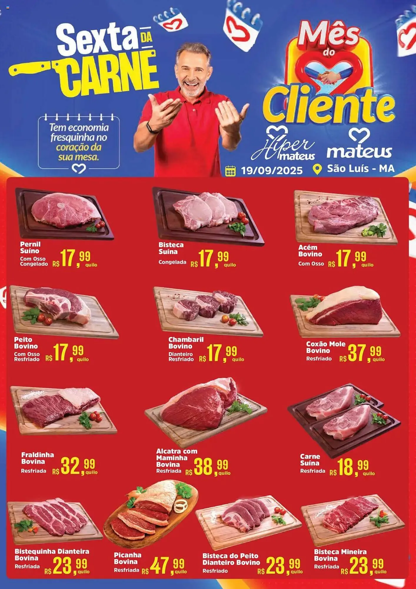 Encarte de Catálogo Supermercados Mateus 19 de setembro até 19 de setembro 2025 - Pagina 1