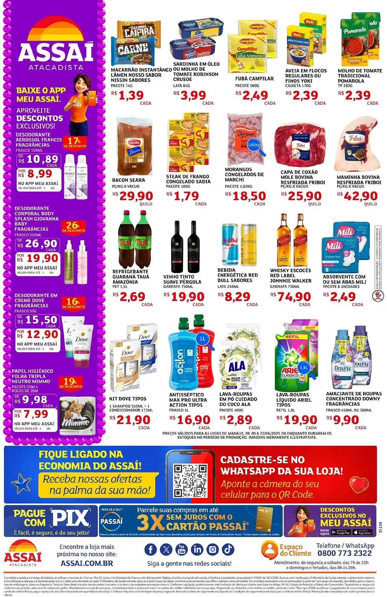 Encarte de Catálogo Assaí Atacadista 20 de junho até 22 de junho 2025 - Pagina 2