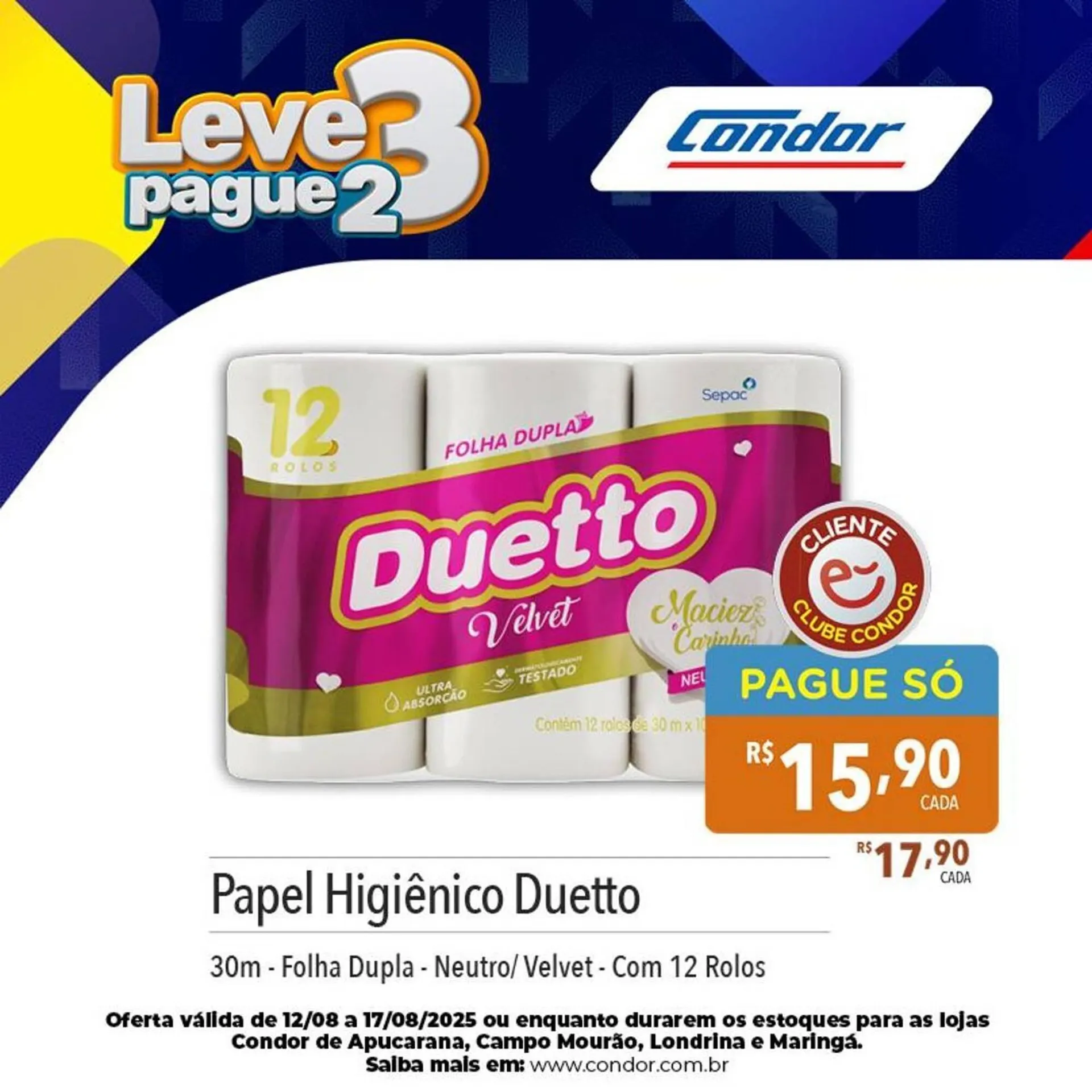 Encarte de Catálogo Supermercados Condor 12 de agosto até 17 de agosto 2025 - Pagina 3