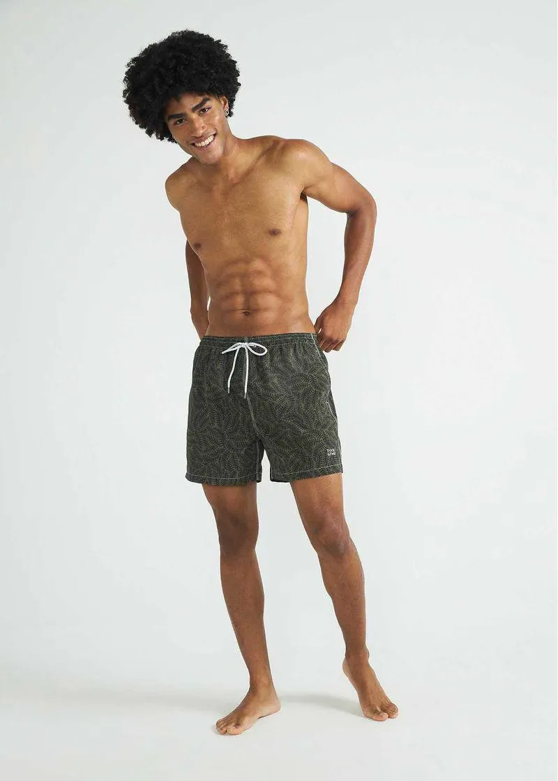 Shorts Masculino Beach Médio Estampado