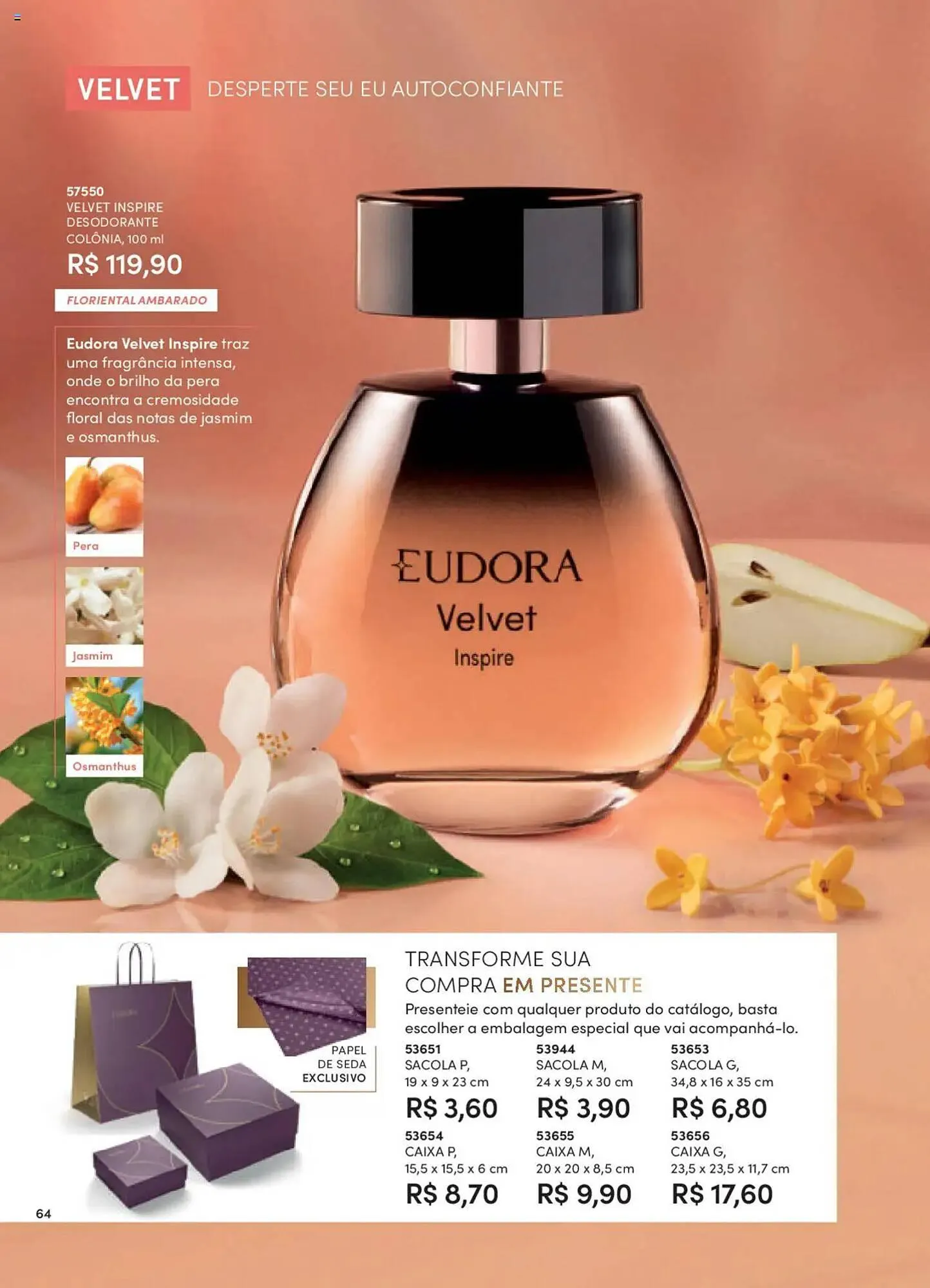 Encarte de Catálogo Eudora 8 de setembro até 3 de outubro 2025 - Pagina 64