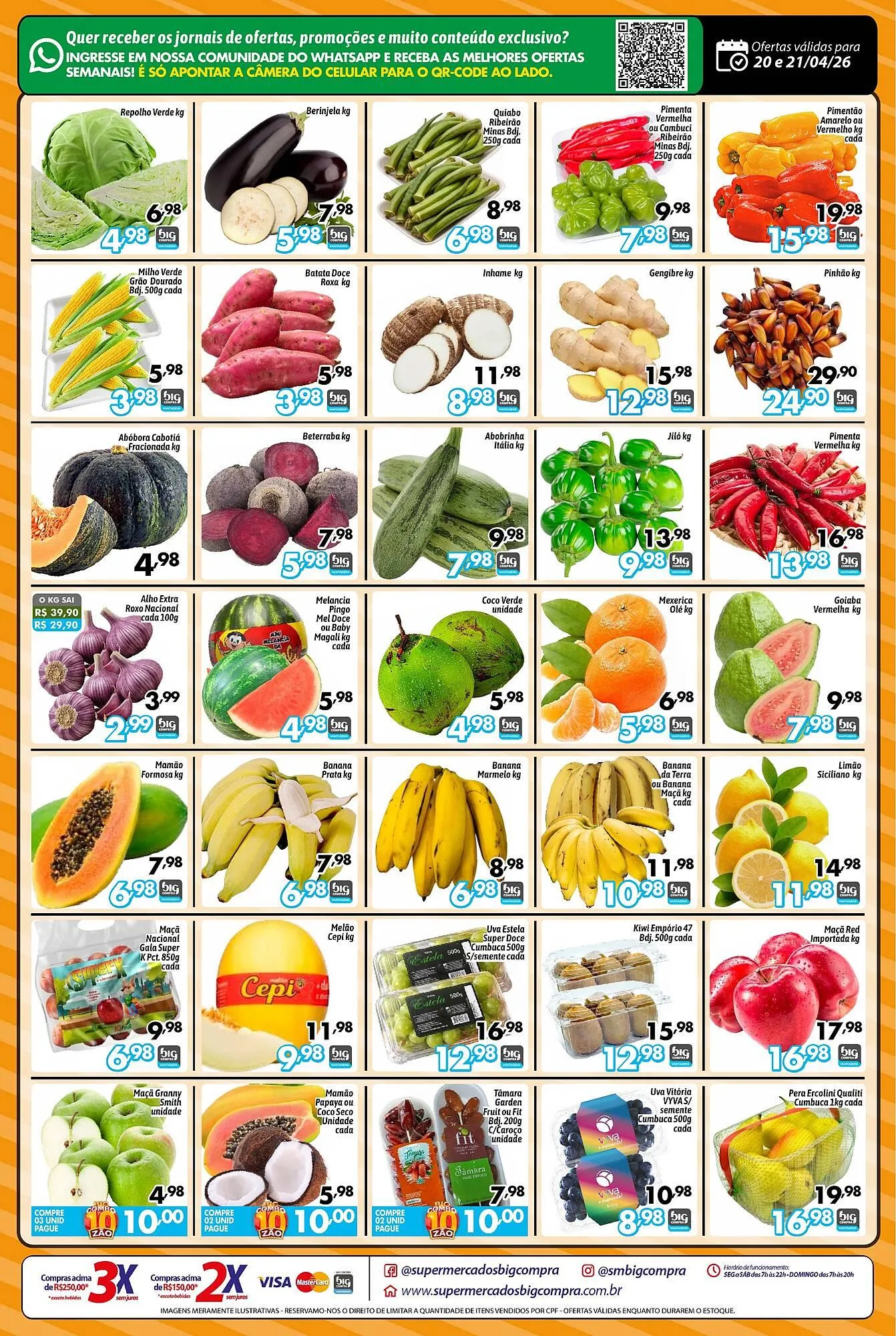 Encarte de Catálogo Supermercados Big Compra 20 de abril até 21 de abril 2026 - Pagina 2