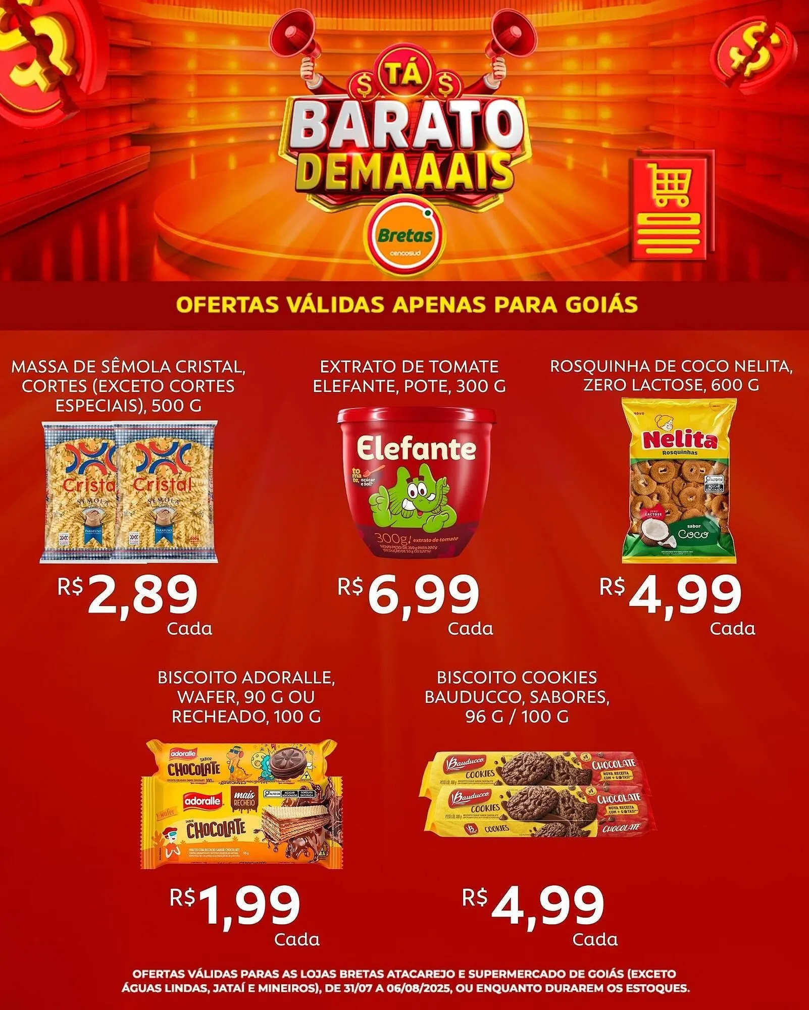 Encarte de Catálogo Supermercados Bretas 31 de julho até 6 de agosto 2025 - Pagina 4