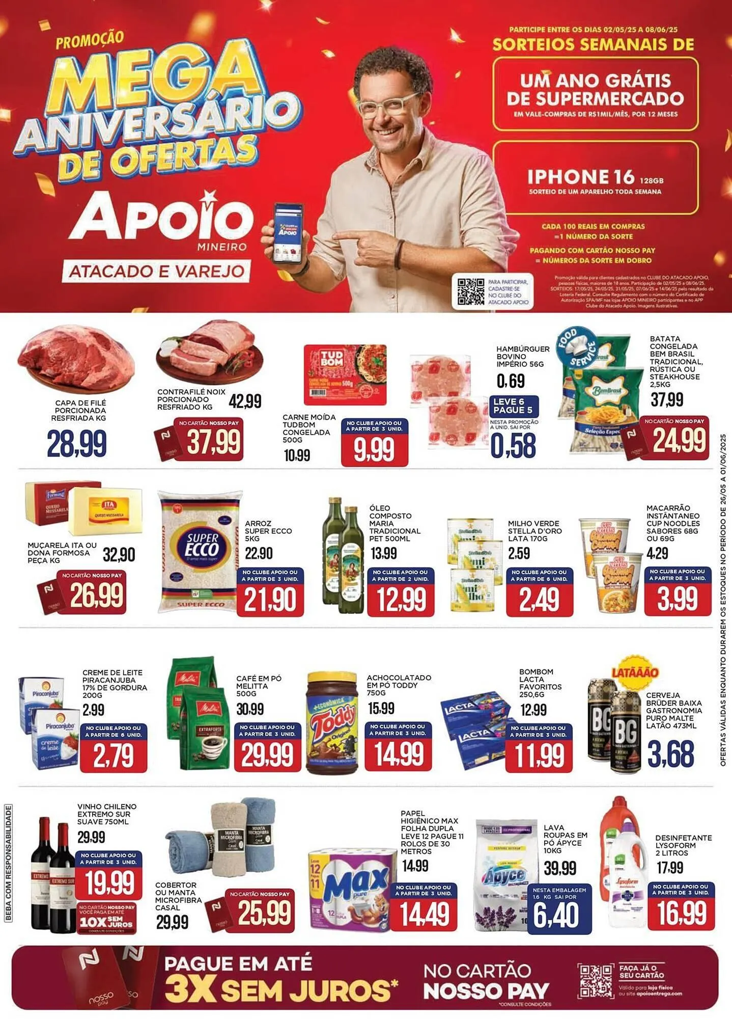 Encarte de Catálogo Apoio Mineiro 26 de maio até 1 de junho 2025 - Pagina 1