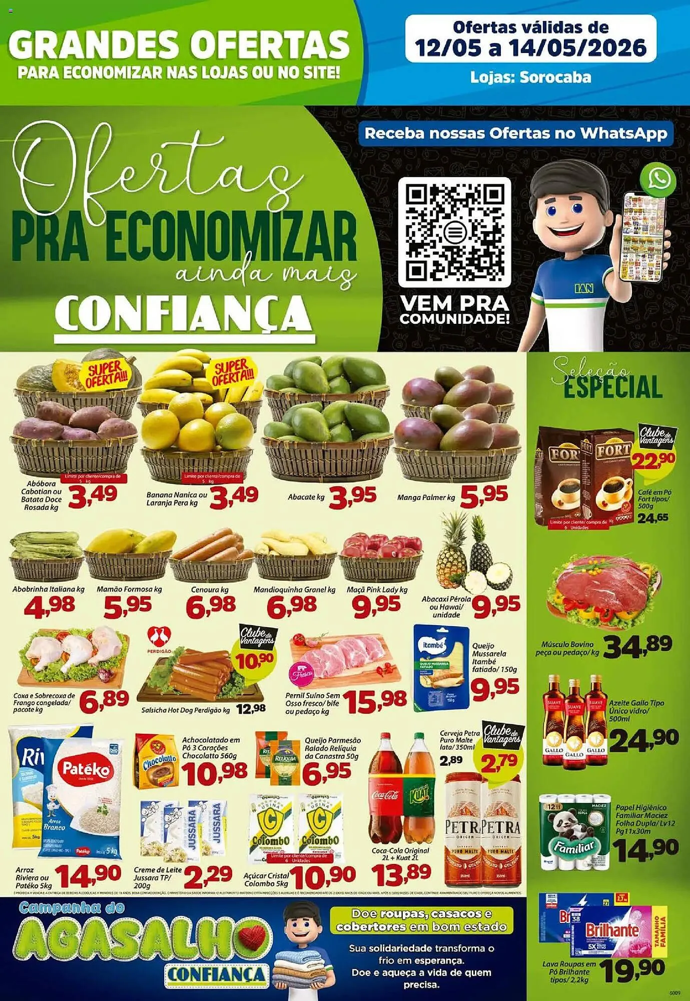 Encarte de Catálogo Confiança Supermercados 12 de maio até 14 de maio 2026 - Pagina 1