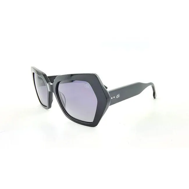 Óculos de sol Dii Collection, modelo 1 9020, cor Preto, tamanho 56