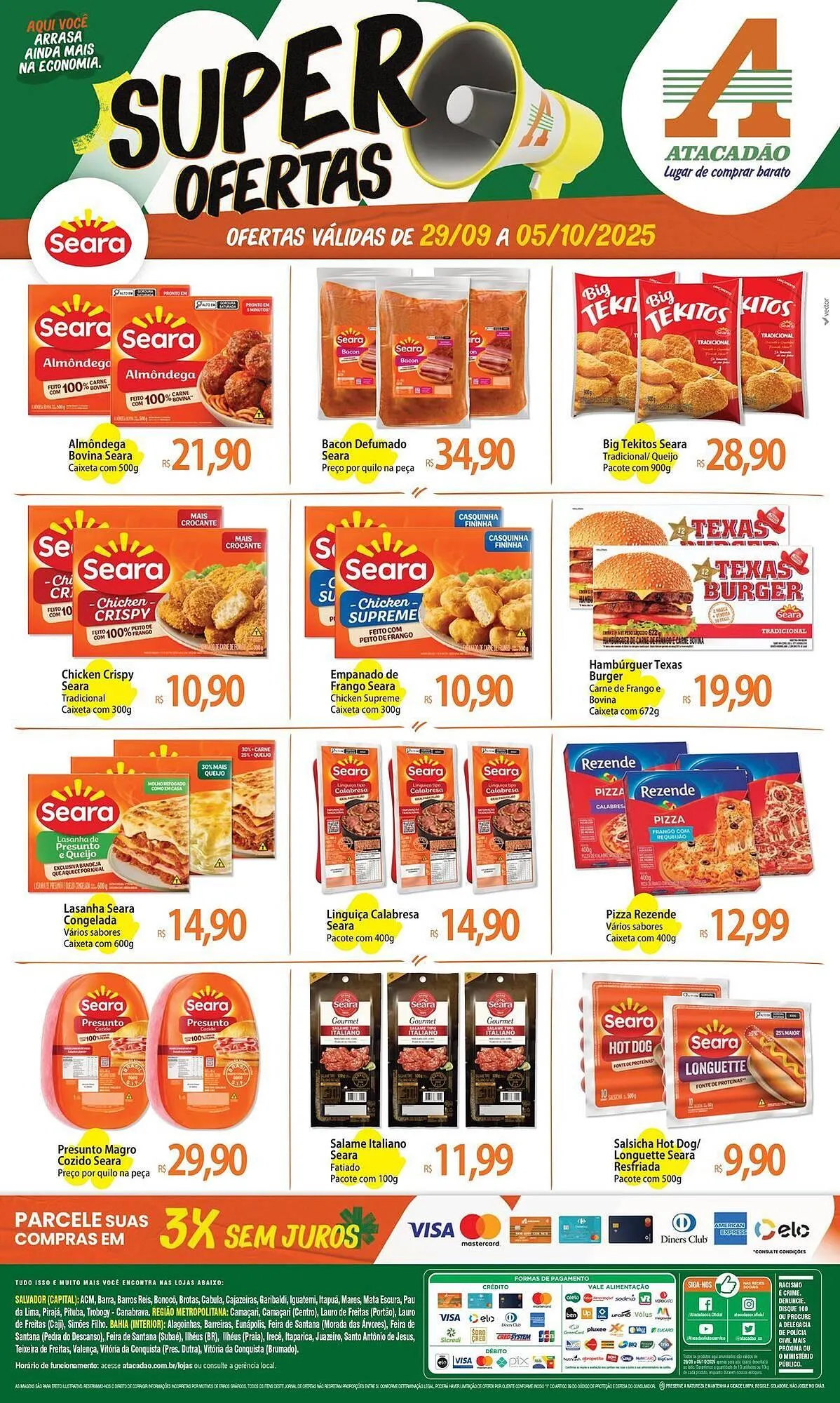 Encarte de Folheto Atacadão 29 de setembro até 5 de outubro 2025 - Pagina 1
