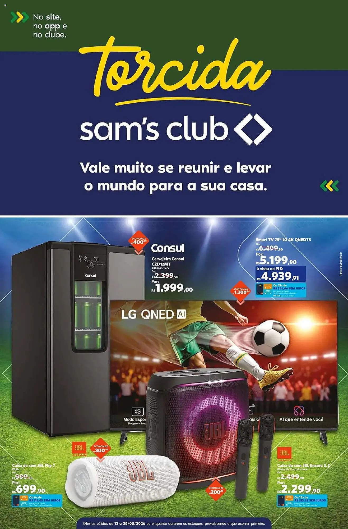 Encarte de Folheto Sam's Club 12 de maio até 25 de maio 2026 - Pagina 1