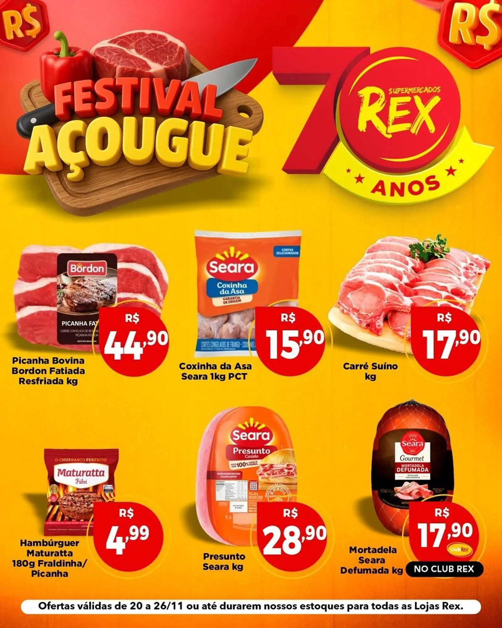 Encarte de Catálogo Supermercados Rex 20 de novembro até 26 de novembro 2025 - Pagina 1