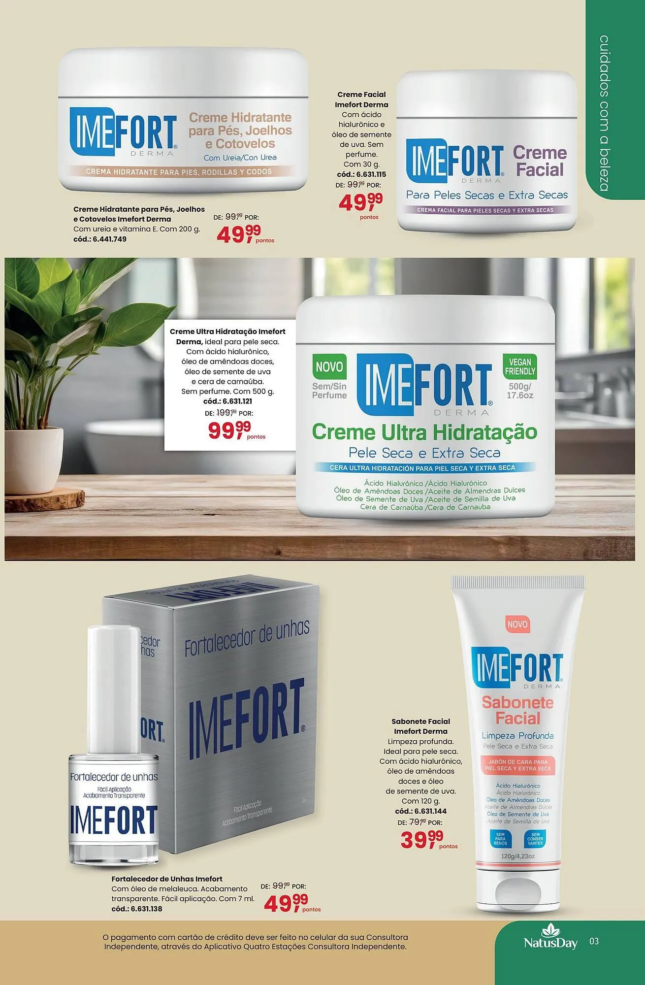 Encarte de Catálogo Quatro Estações 10 de março até 30 de junho 2025 - Pagina 3