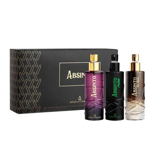 Kit Absinto Shot Feminino (3 Deo Colônias de 30ml)