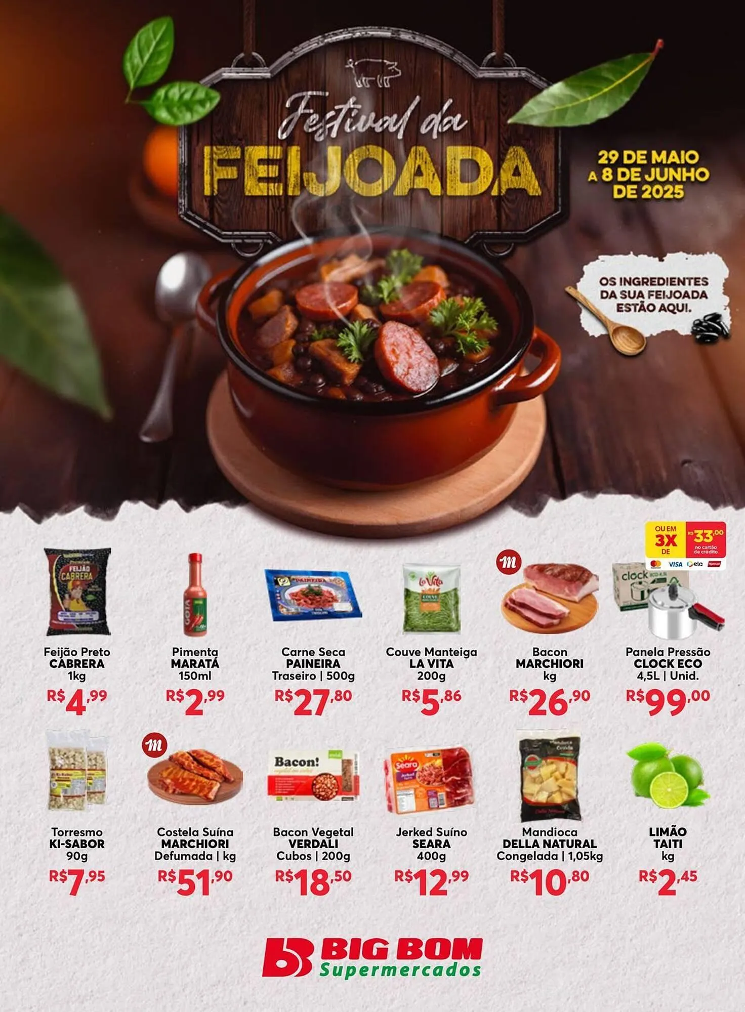 Encarte de Catálogo Big Bom Supermercados 30 de maio até 8 de junho 2025 - Pagina 1