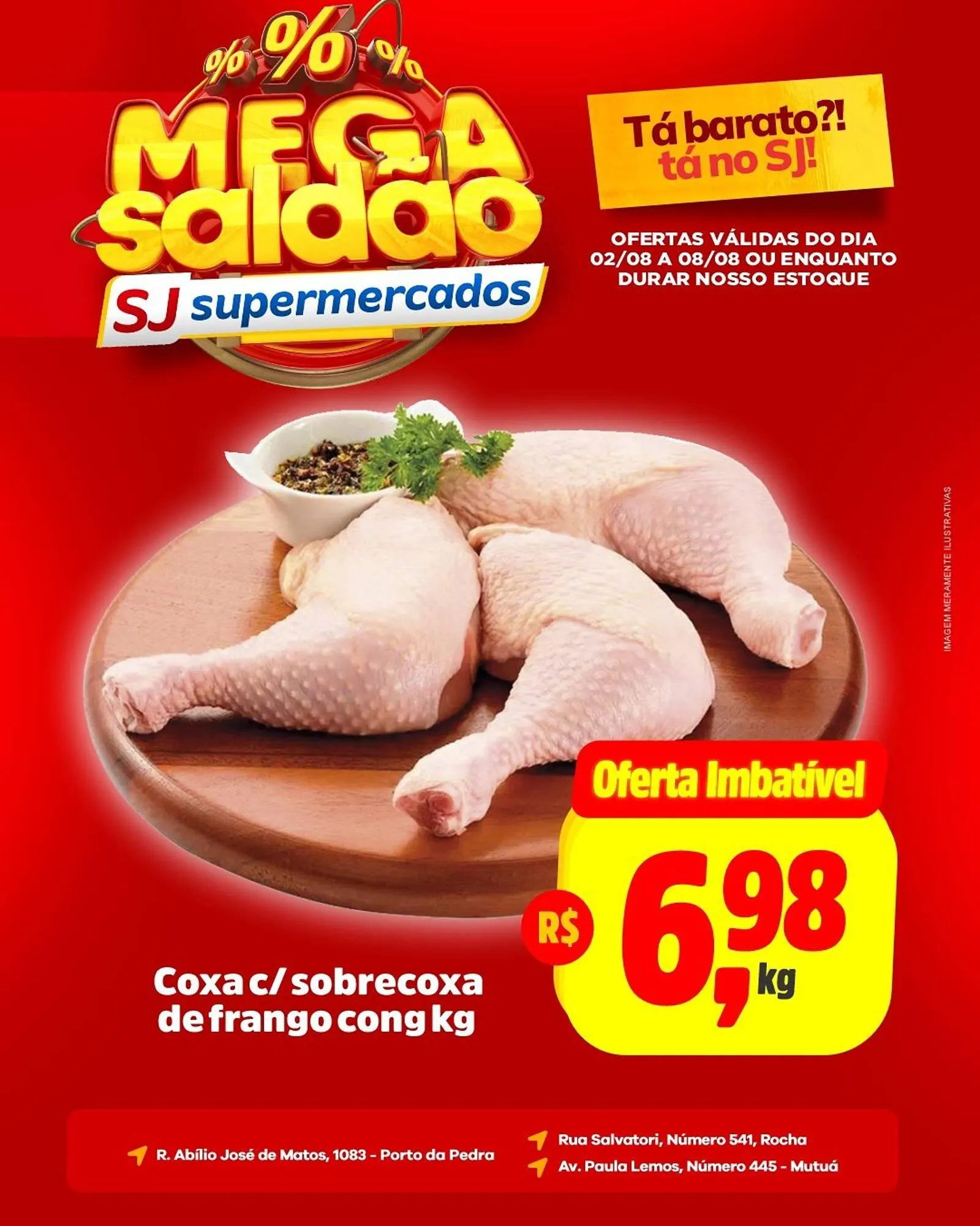 Encarte de Catálogo Sj Supermercados 2 de agosto até 8 de agosto 2025 - Pagina 1