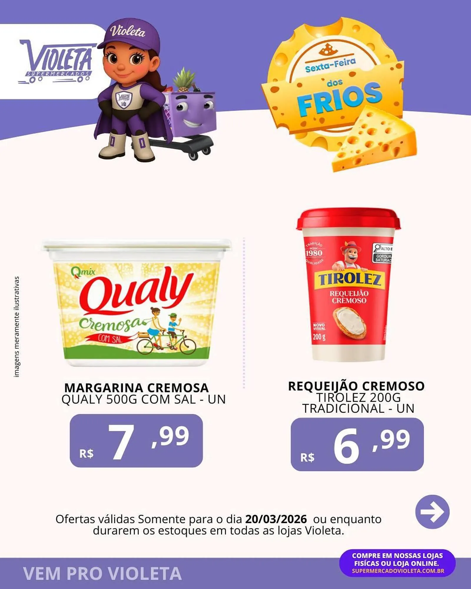 Encarte de Catálogo Violeta Supermercados 20 de março até 20 de março 2026 - Pagina 2