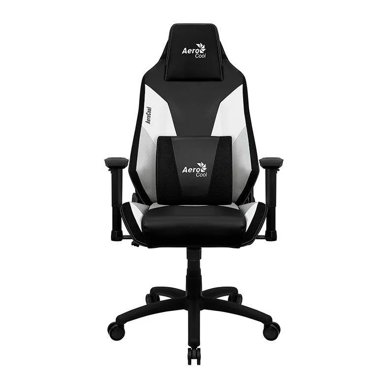 Cadeira Gamer Aerocool Admiral Azure White, Preto e Branco, 80533