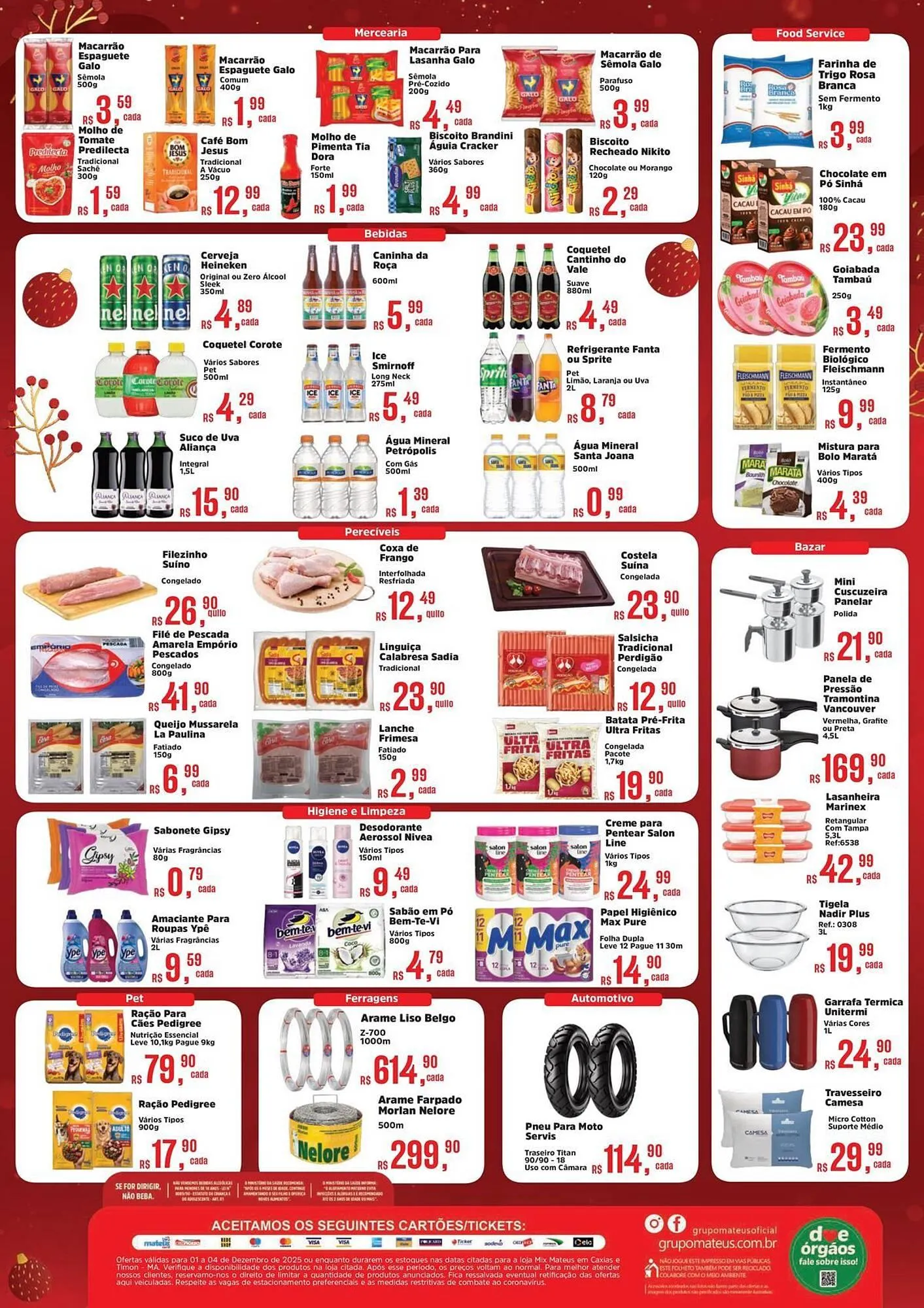 Encarte de Catálogo Supermercados Mateus 1 de dezembro até 4 de dezembro 2025 - Pagina 2