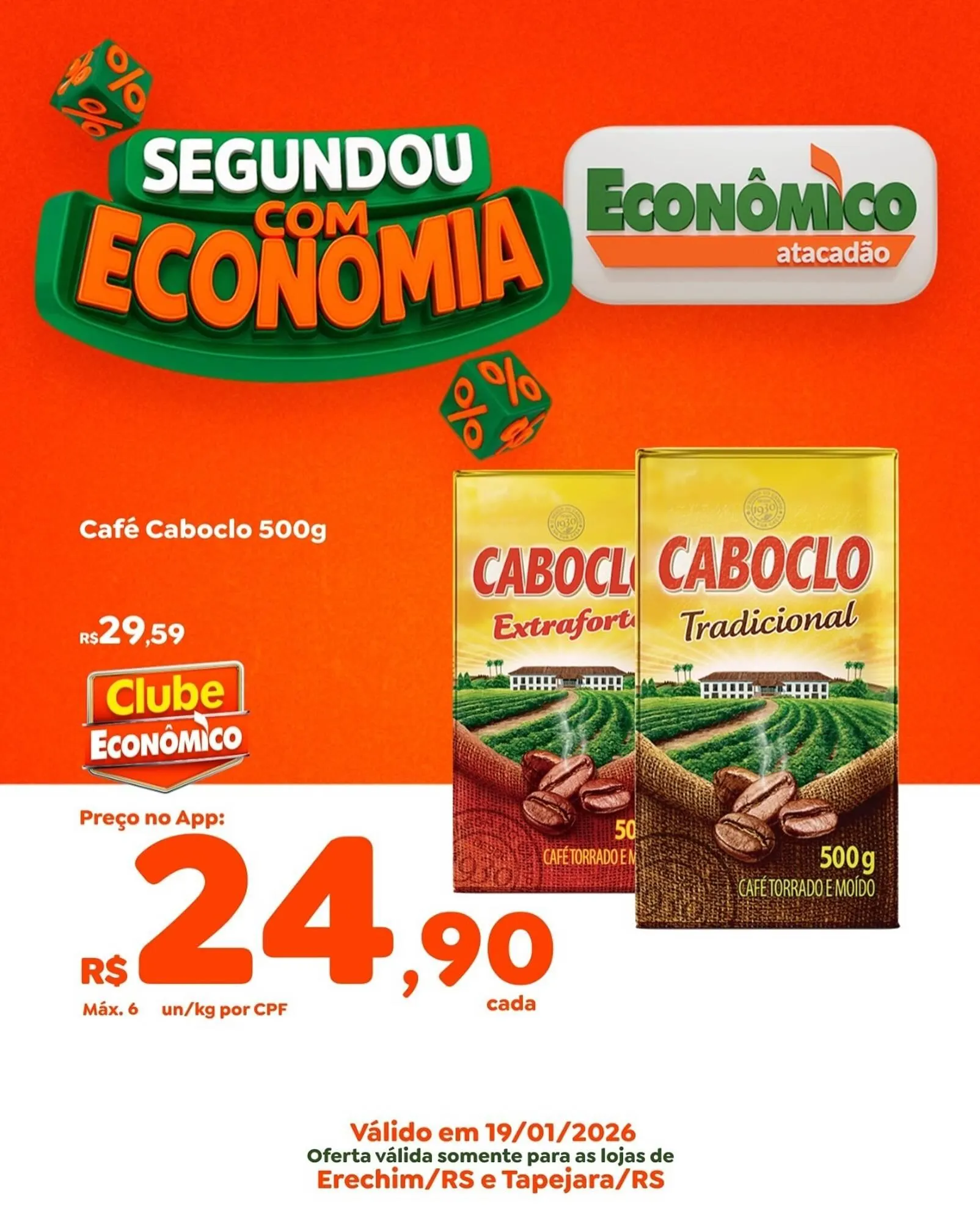 Encarte de Catálogo Econômico Atacadão 19 de janeiro até 19 de janeiro 2026 - Pagina 1