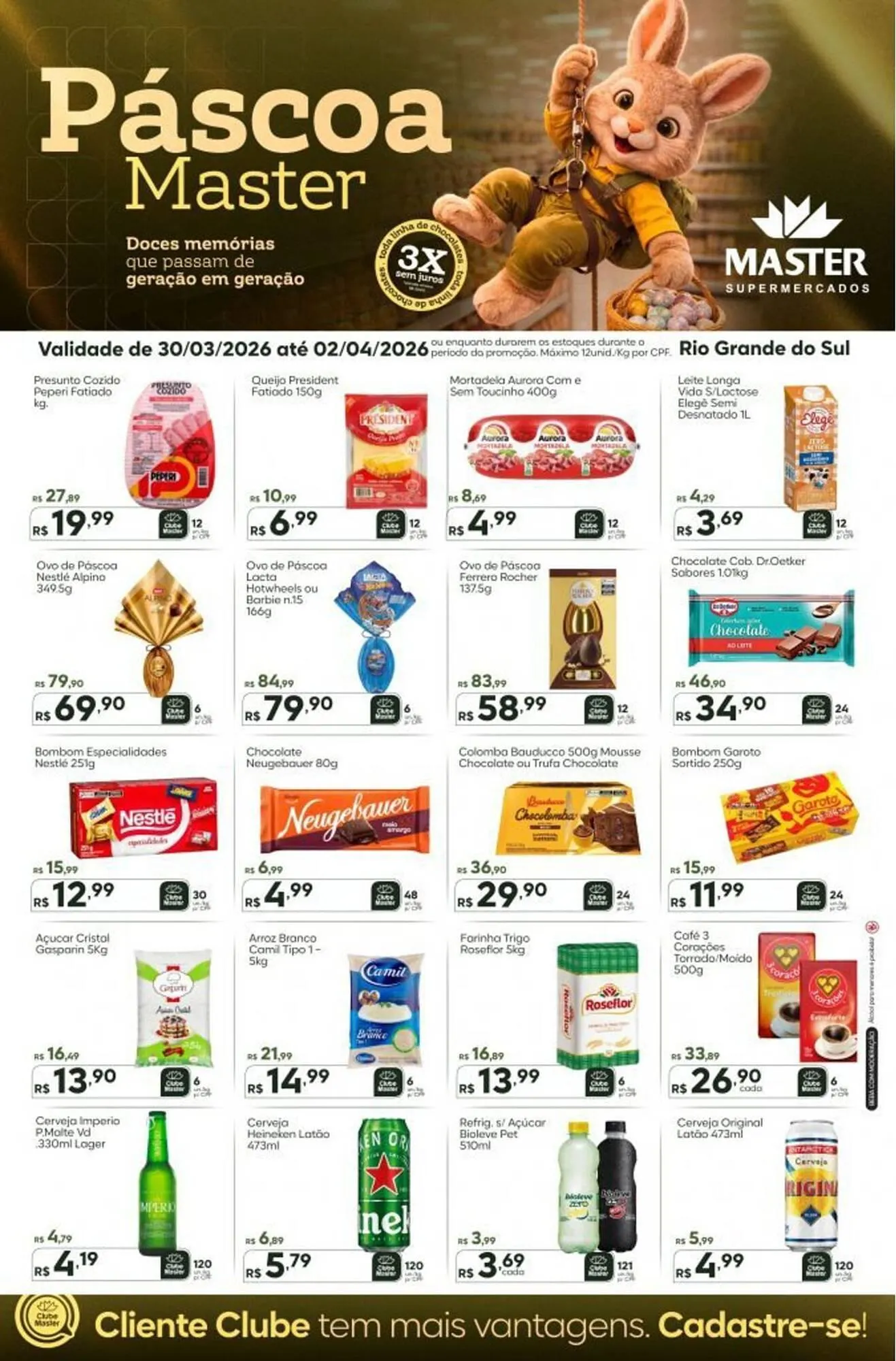Encarte de Folheto Master Supermercados 30 de março até 2 de abril 2026 - Pagina 1