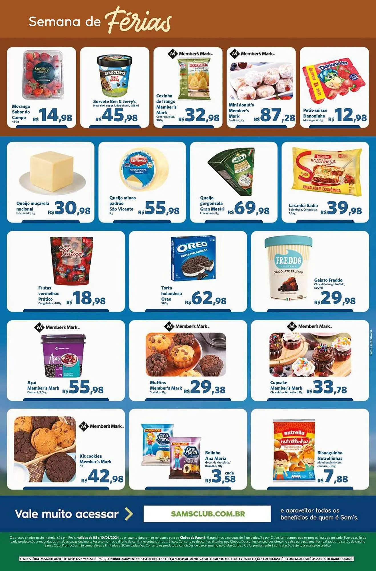 Encarte de Catálogo Sam's Club 8 de janeiro até 10 de janeiro 2024 - Pagina 2
