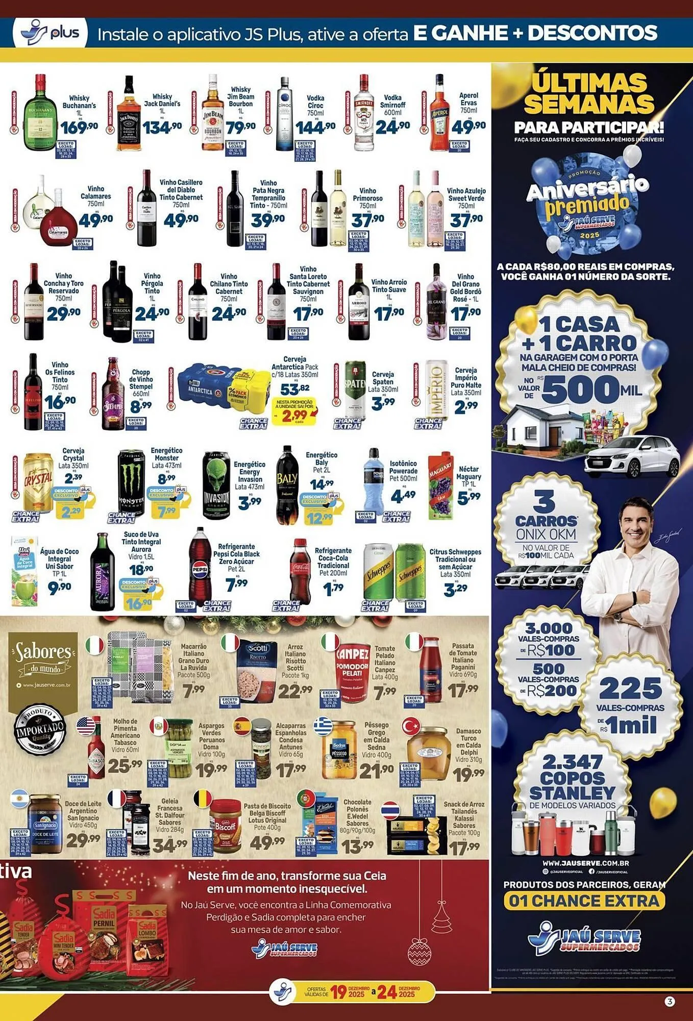 Encarte de Catálogo Supermercados Jau Serve 19 de dezembro até 24 de dezembro 2025 - Pagina 3