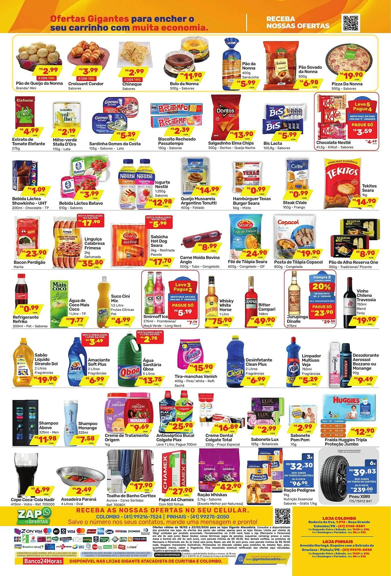 Encarte de Encarte Gigante Atacadista 18 de fevereiro até 22 de fevereiro 2026 - Pagina 2
