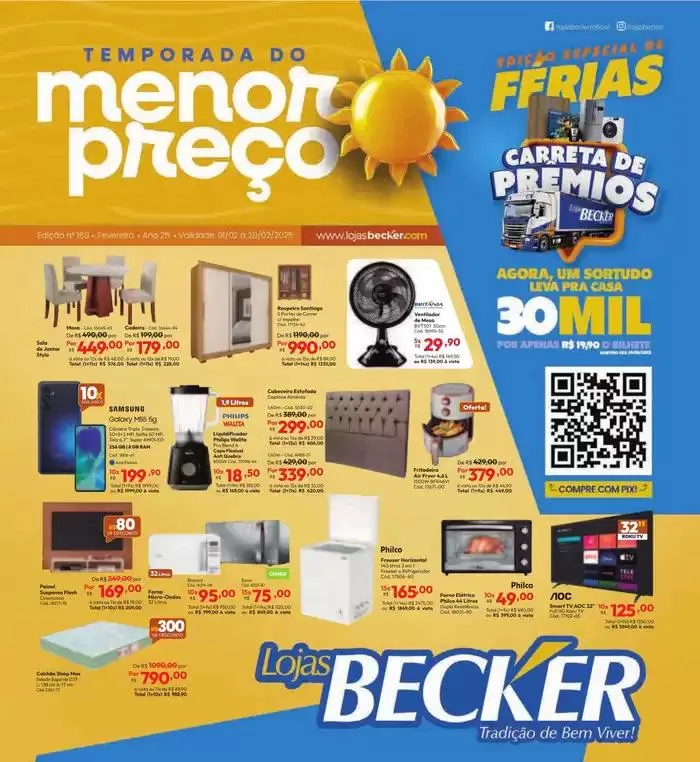 Encarte de Lojas Becker Tablóide de Ofertas 3 de fevereiro até 28 de fevereiro 2025 - Pagina 1
