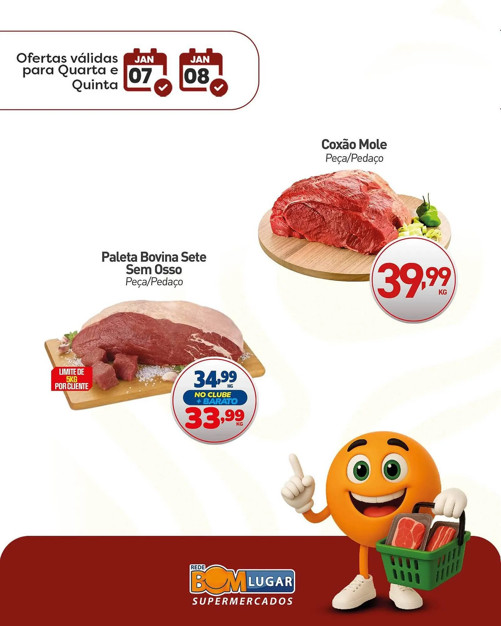 Encarte de Folheto Rede Bom Lugar 7 de janeiro até 8 de janeiro 2026 - Pagina 1