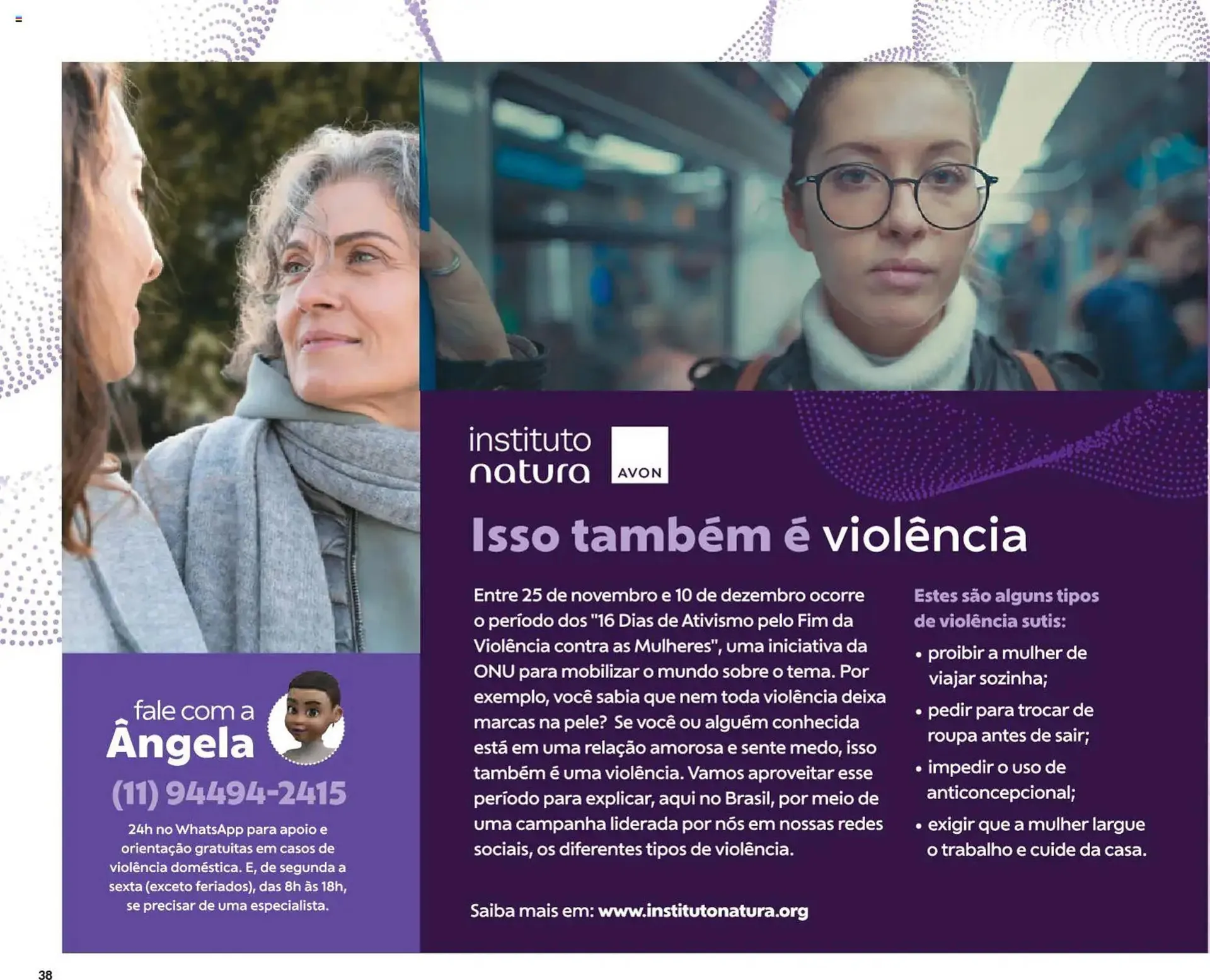 Encarte de Catálogo Avon 21 de novembro até 19 de dezembro 2025 - Pagina 38