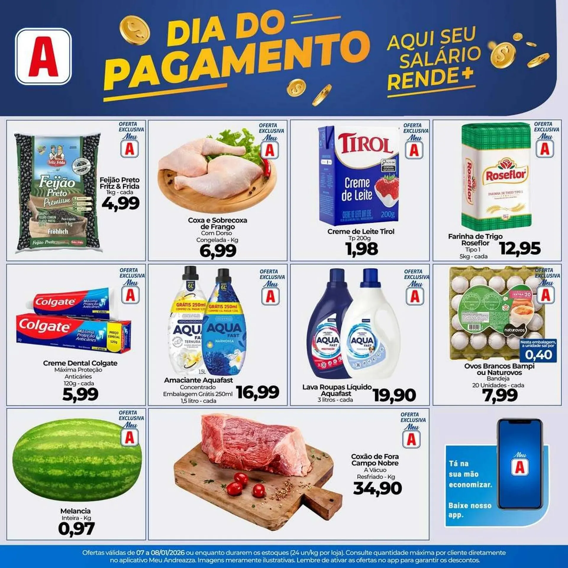 Encarte de Catálogo Supermercados Andreazza 7 de janeiro até 8 de janeiro 2026 - Pagina 1