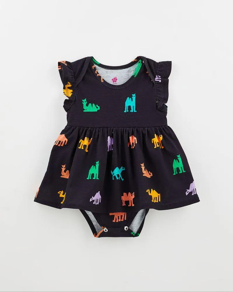 Vestido Bebe Malha Camelitos