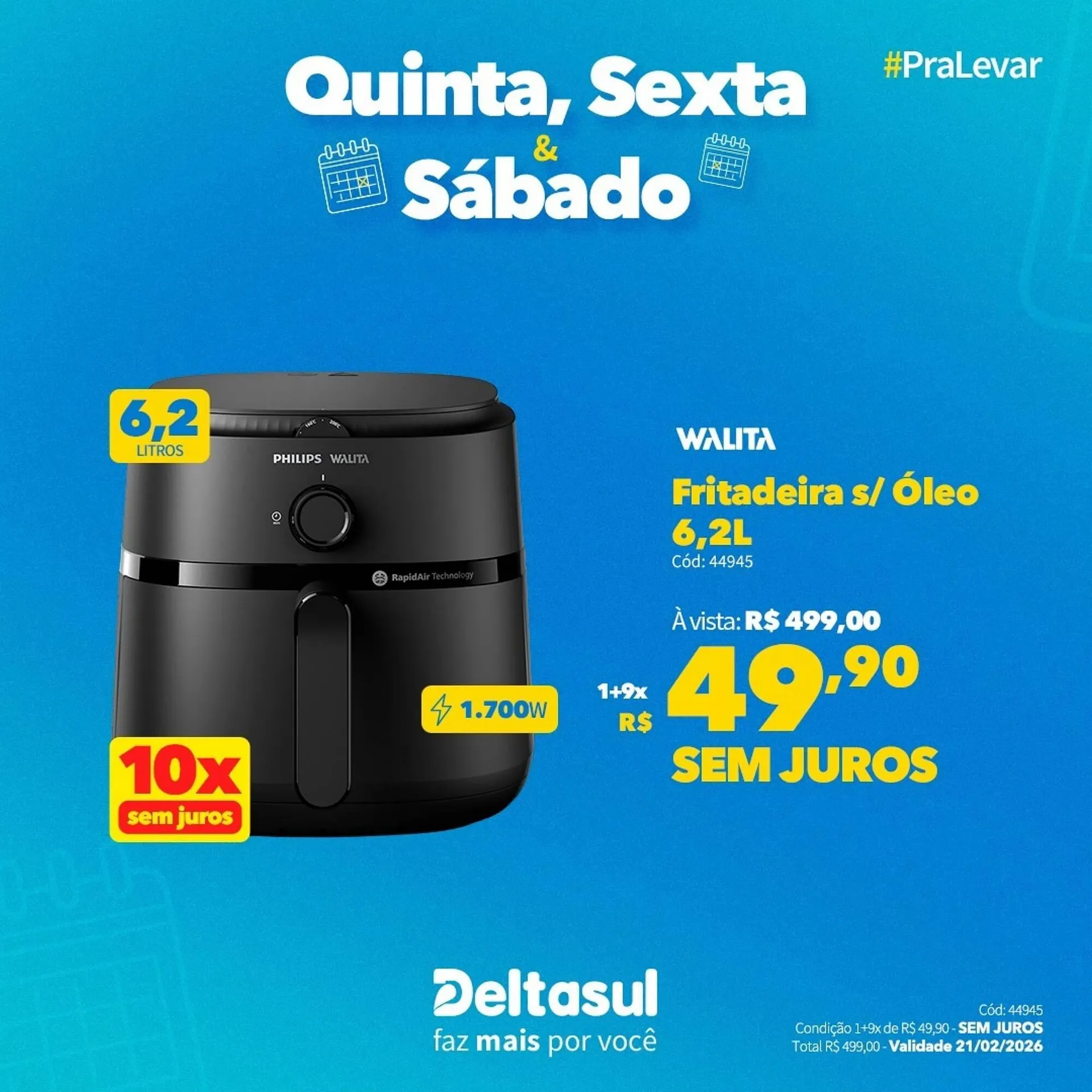 Encarte de Folheto Deltasul 19 de fevereiro até 21 de fevereiro 2026 - Pagina 1